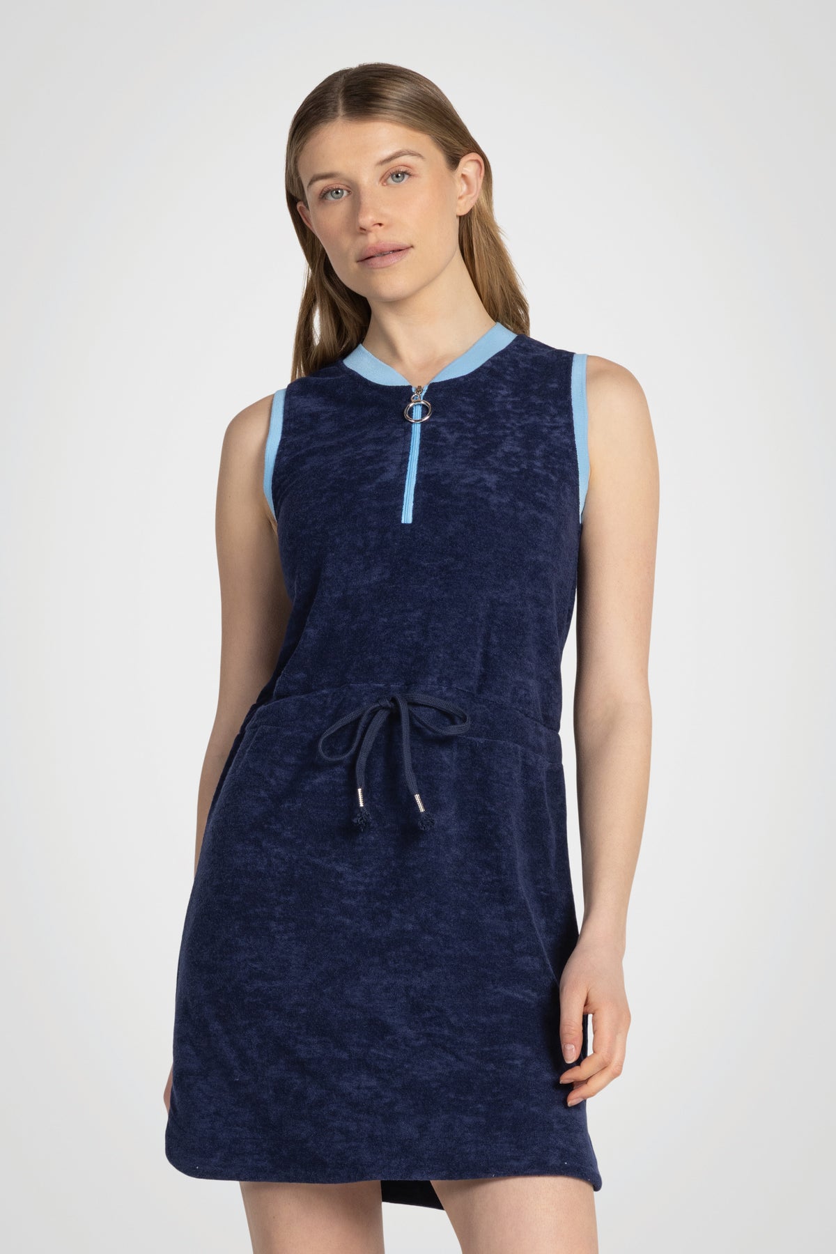 Kyodan DriftEase Zip Mini Dress Mdnt Blue/Blue Gleam / XL