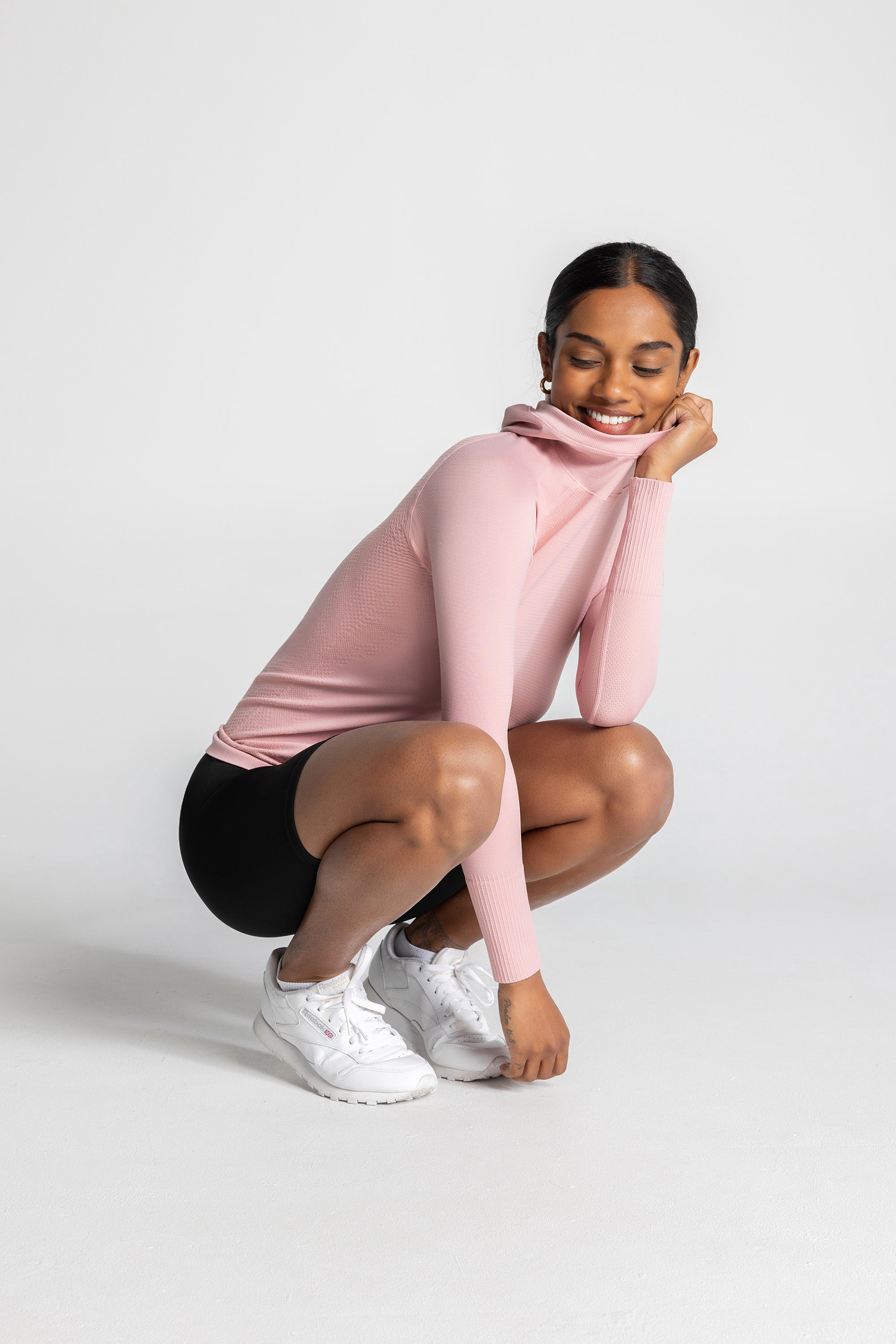 FlexBlend Hooded Seamless Performance Top