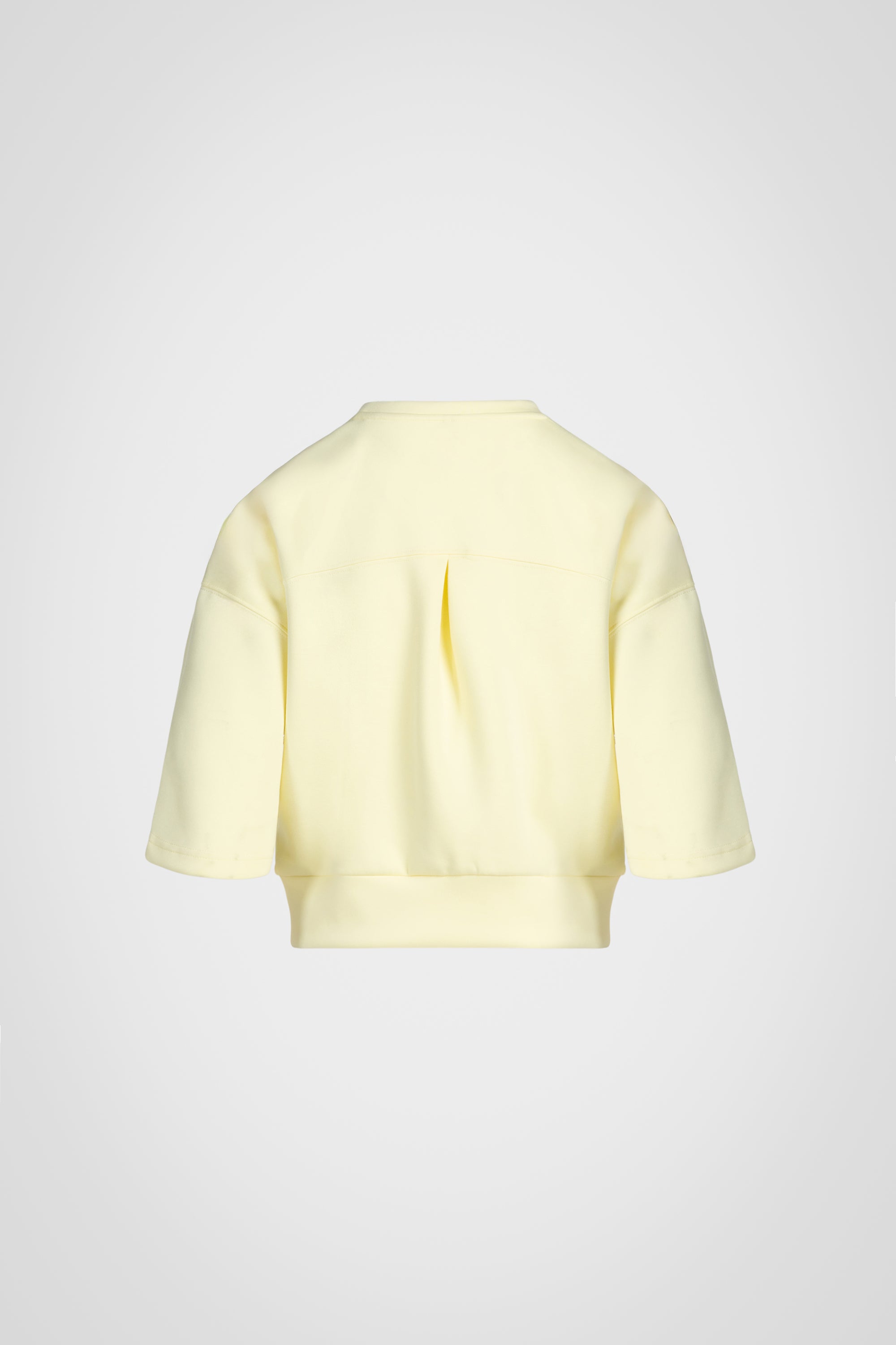 Stretch Knit Crew Neck Short Sleeve Top