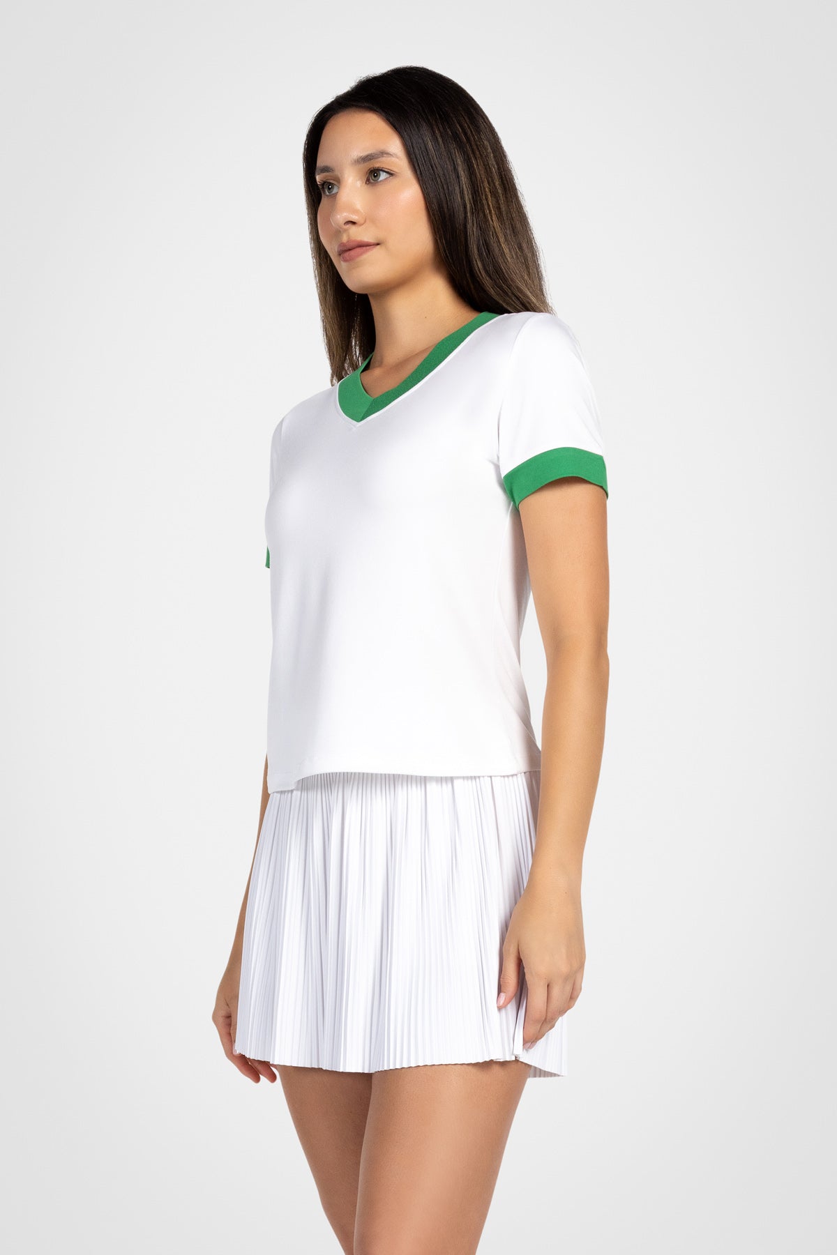 Colorblock V-Neck Tee
