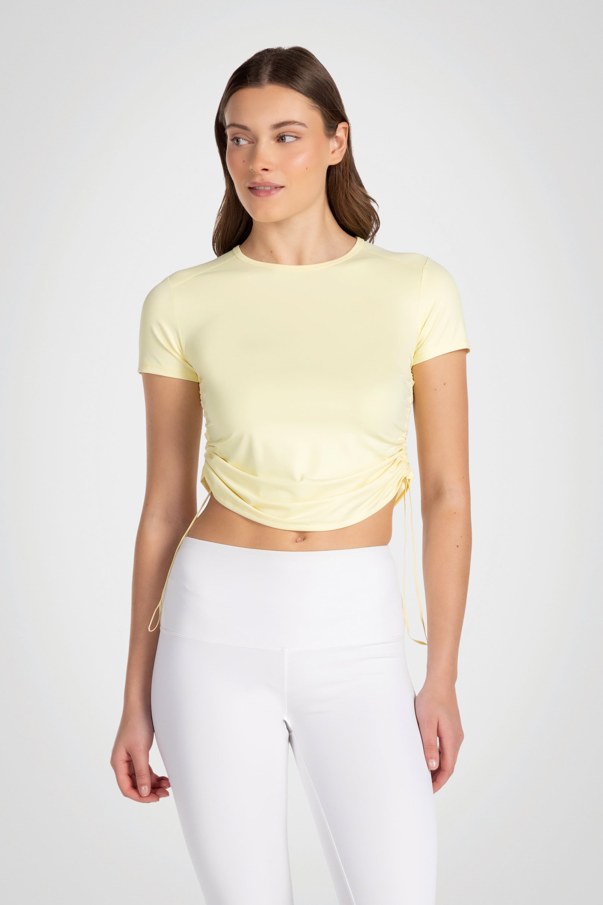 Softgather Side Cinch Crew Tee