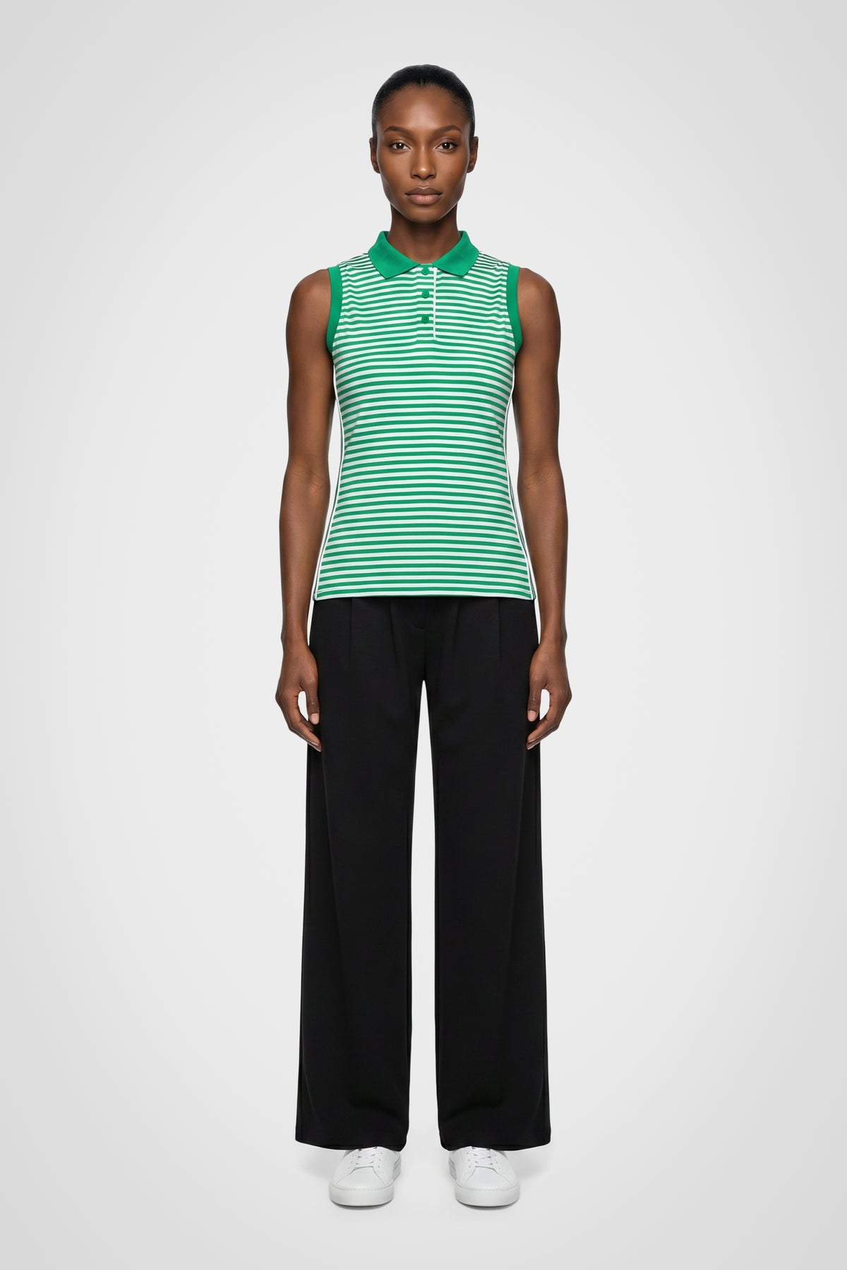 Trailhead Stripe Sleeveless Polo