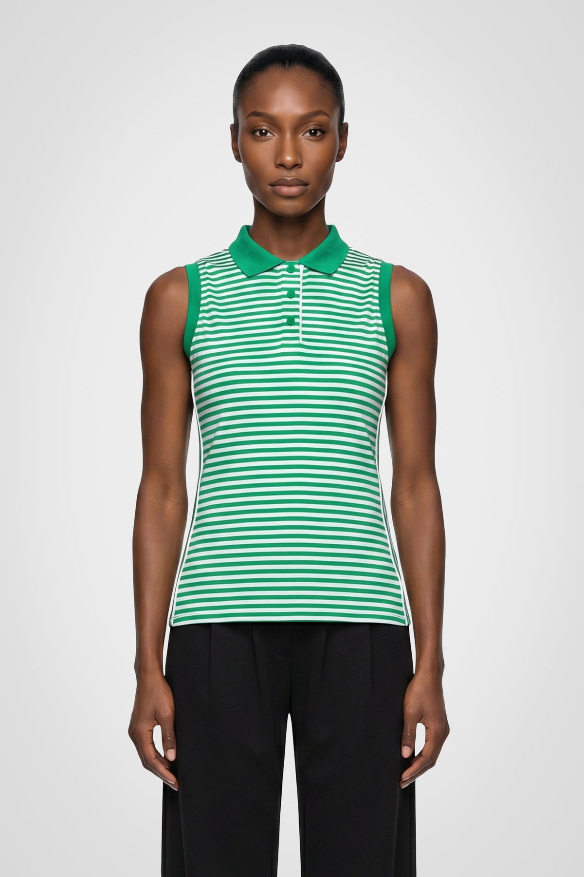 Trailhead Stripe Sleeveless Polo