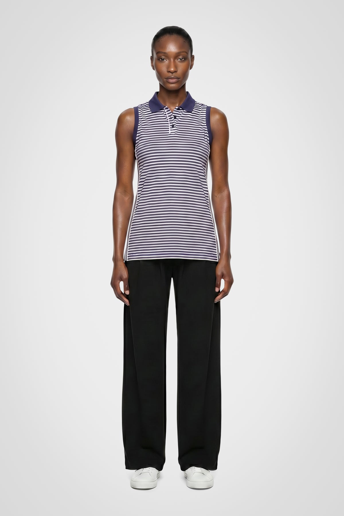 Trailhead Stripe Sleeveless Polo