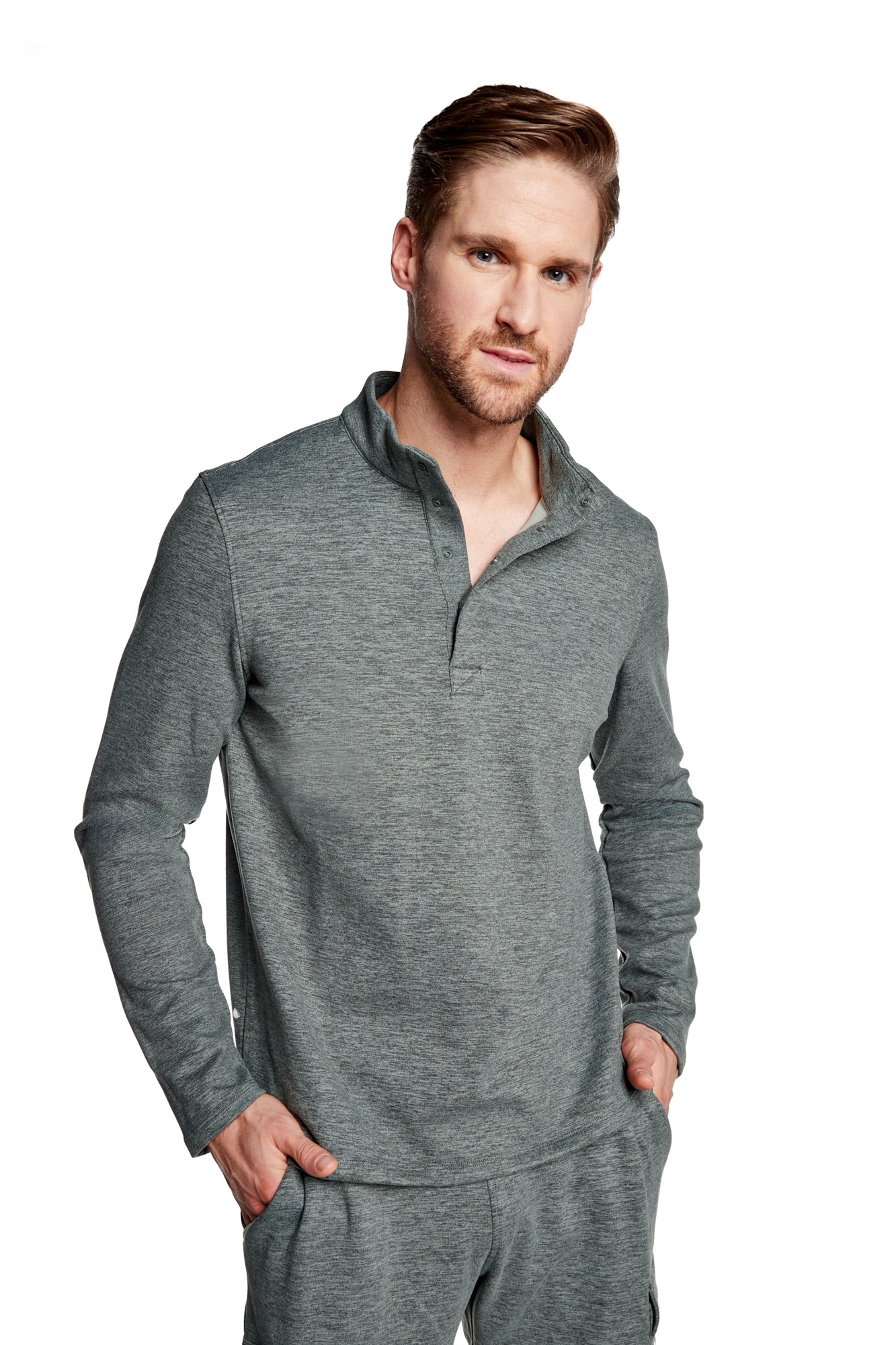 Jackson Quarter Snap Long Sleeve Top