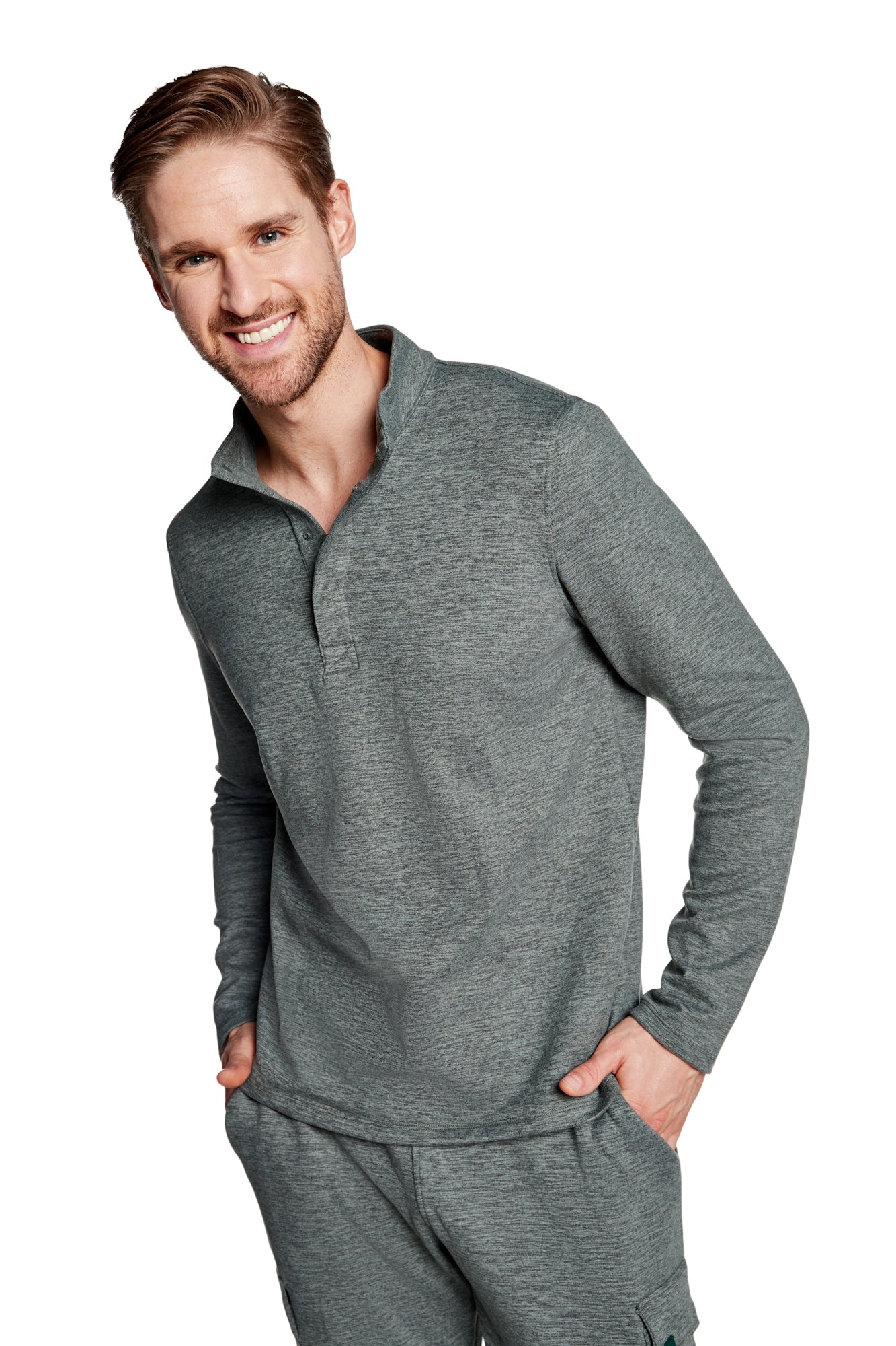 Jackson Quarter Snap Long Sleeve Top