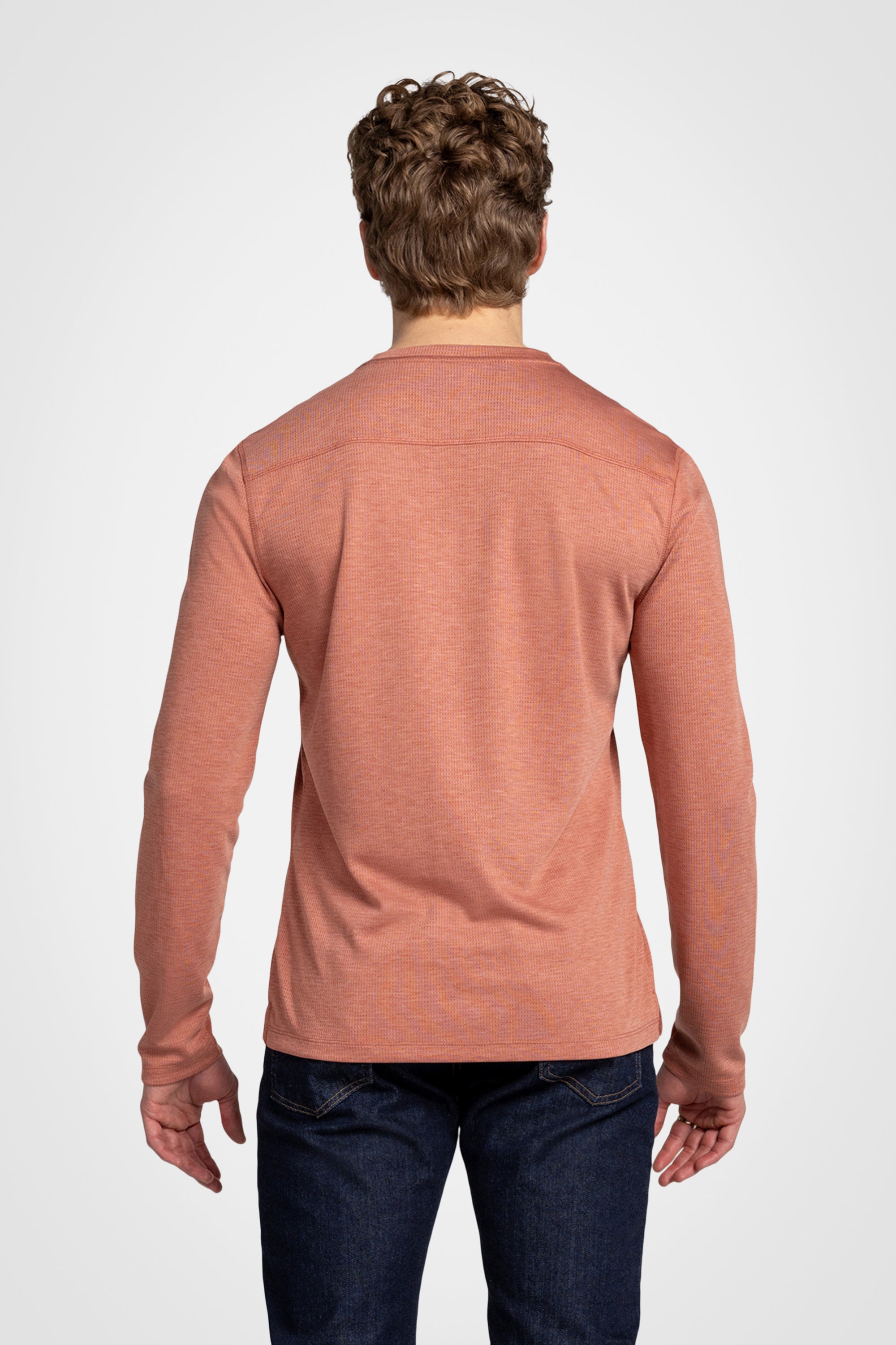 Mesh Henley Pullover