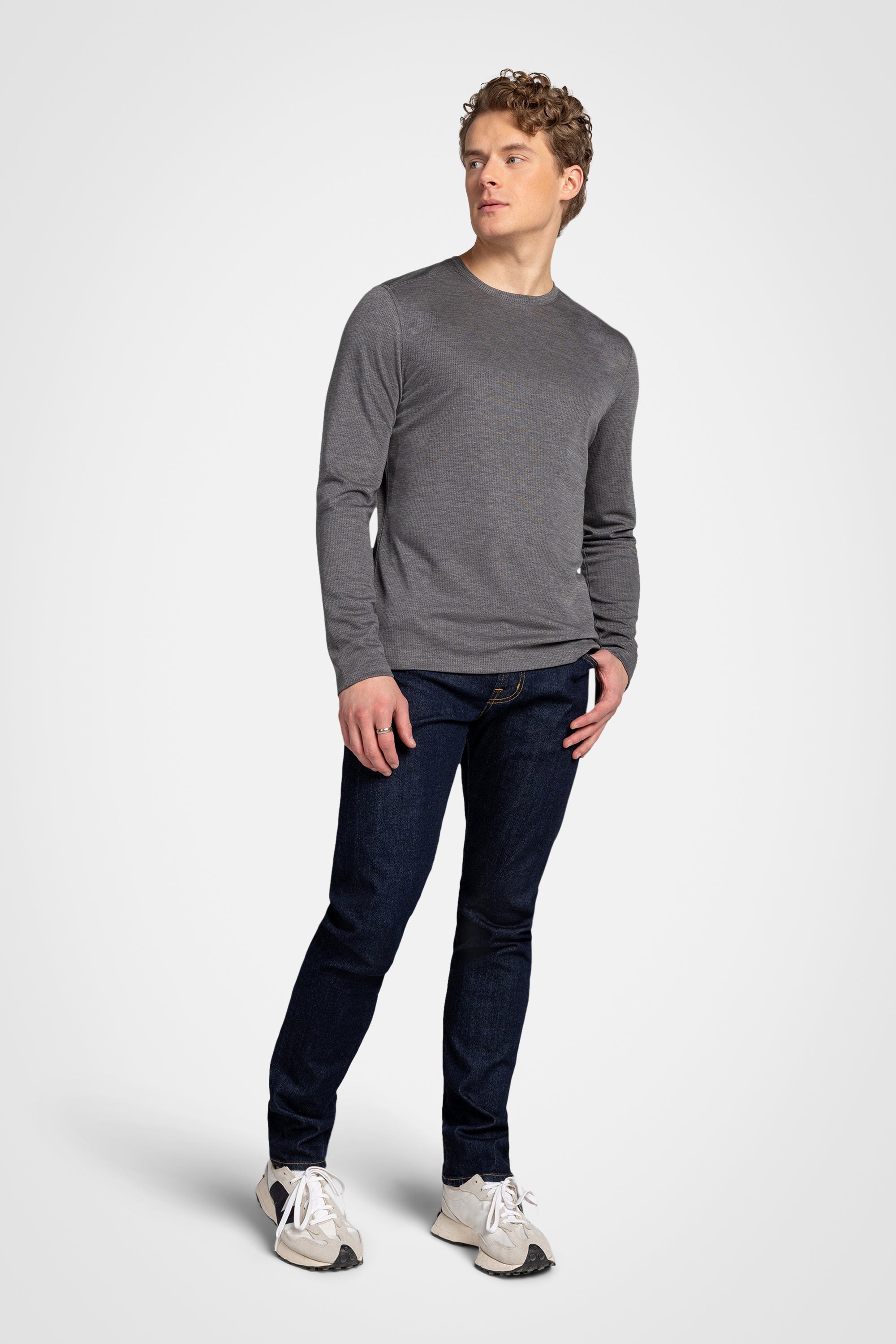 Lyocell Mesh Crewneck