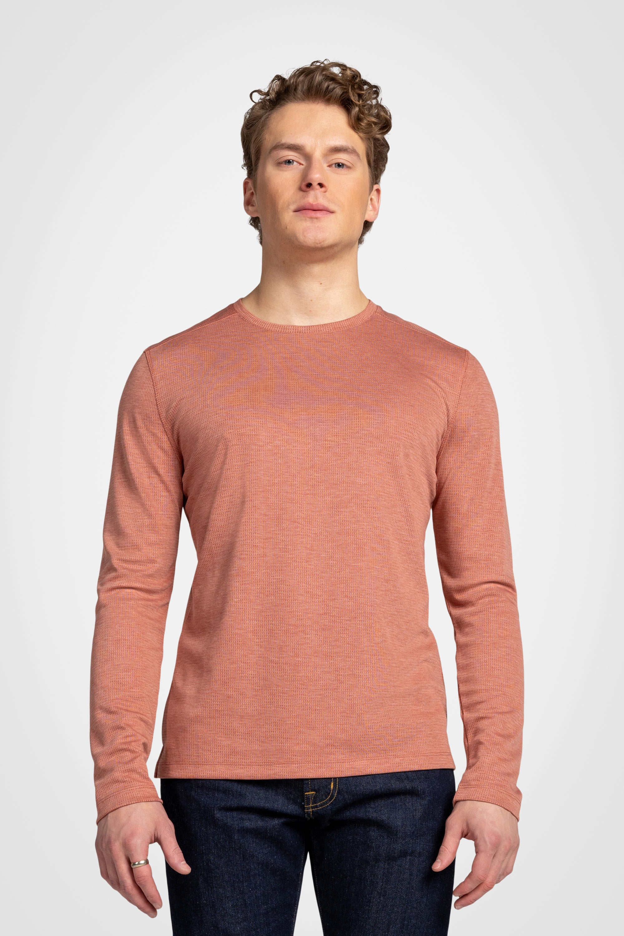 Lyocell Mesh Crewneck