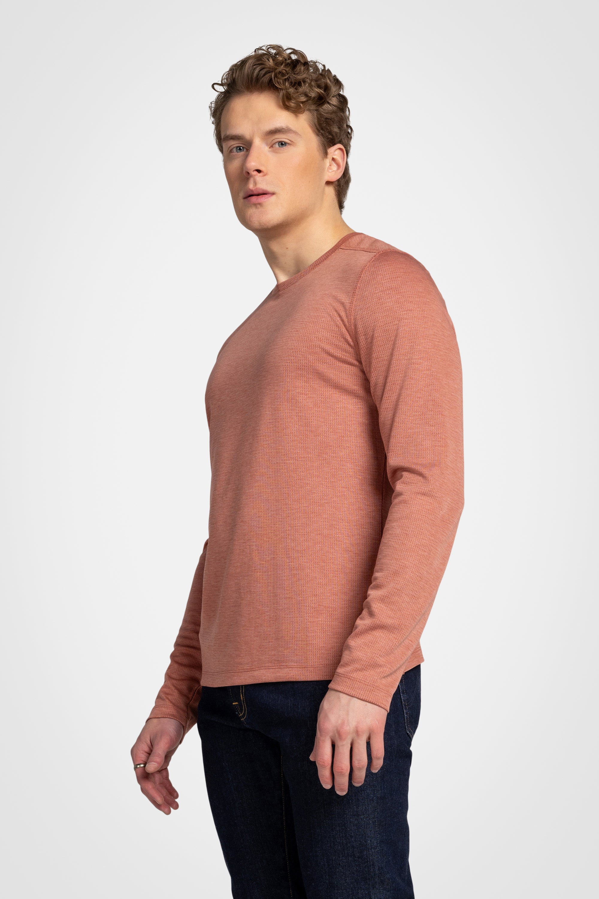 Lyocell Mesh Crewneck