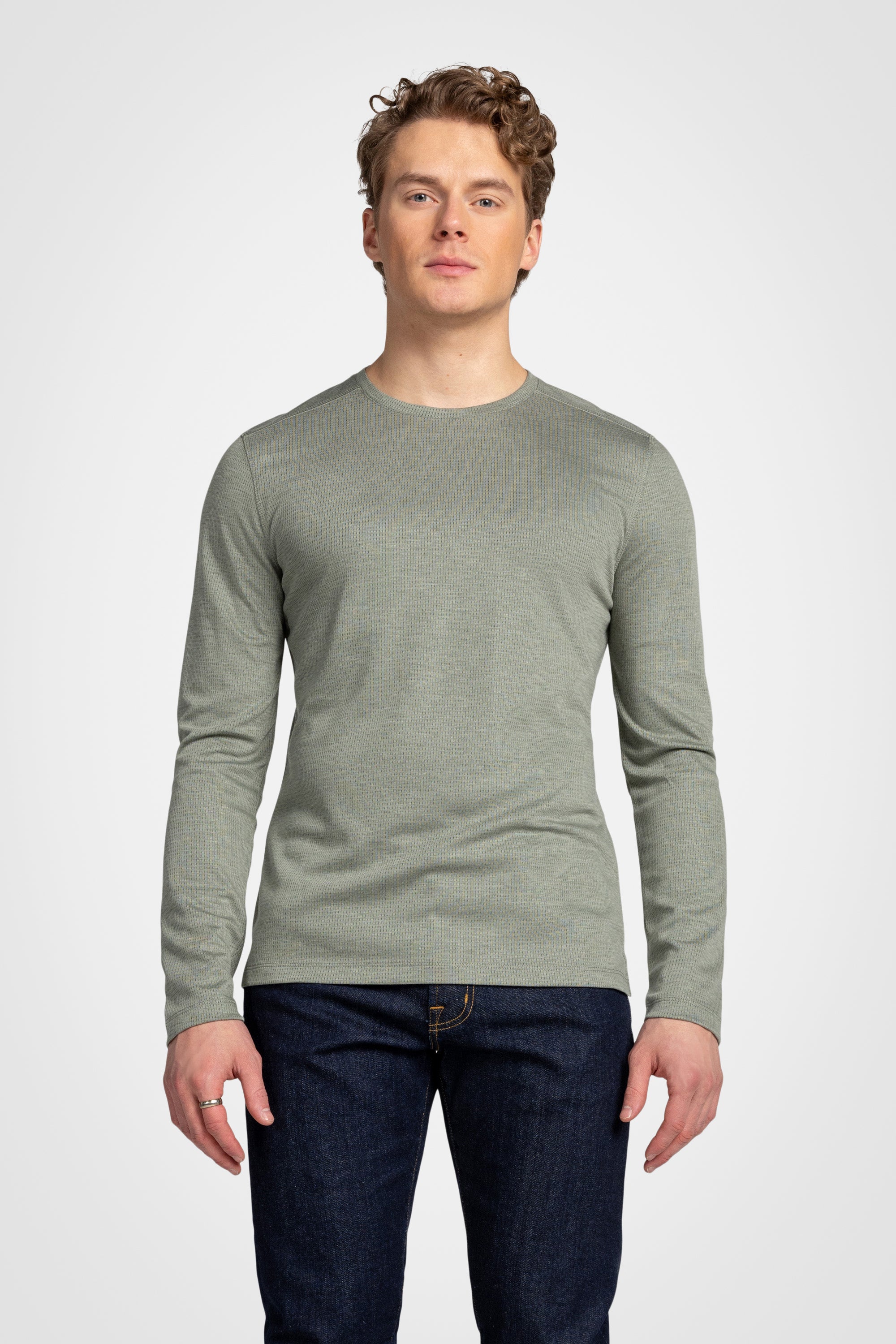 Lyocell Mesh Crewneck