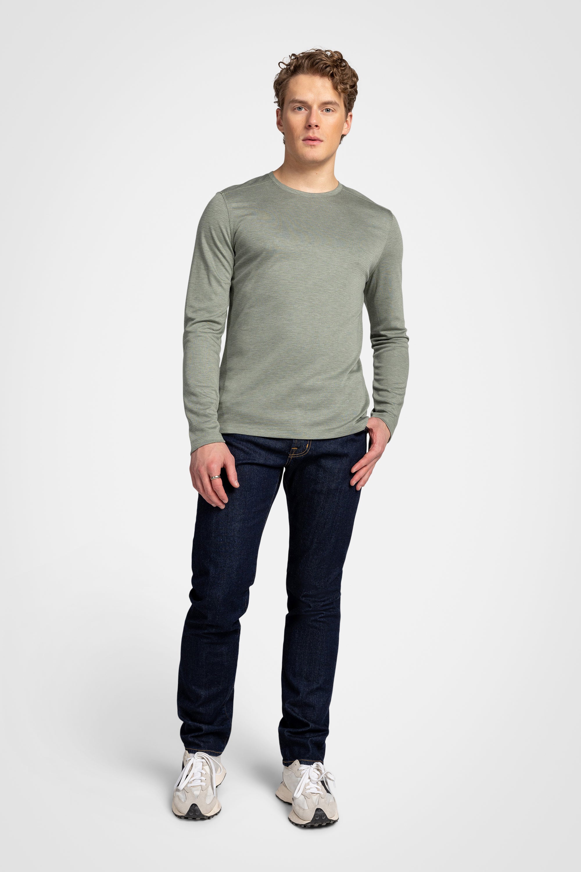 Lyocell Mesh Crewneck