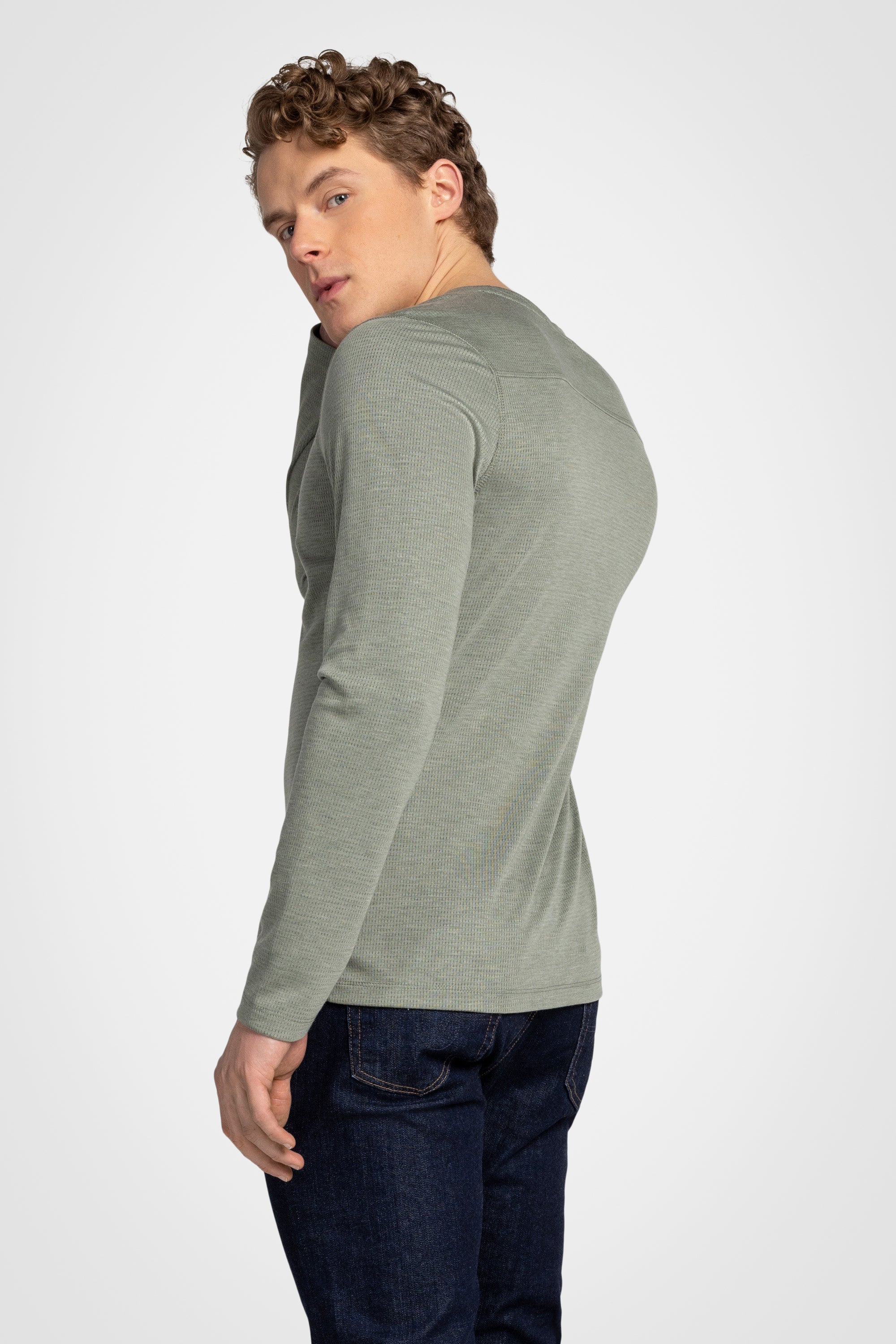 Lyocell Mesh Crewneck