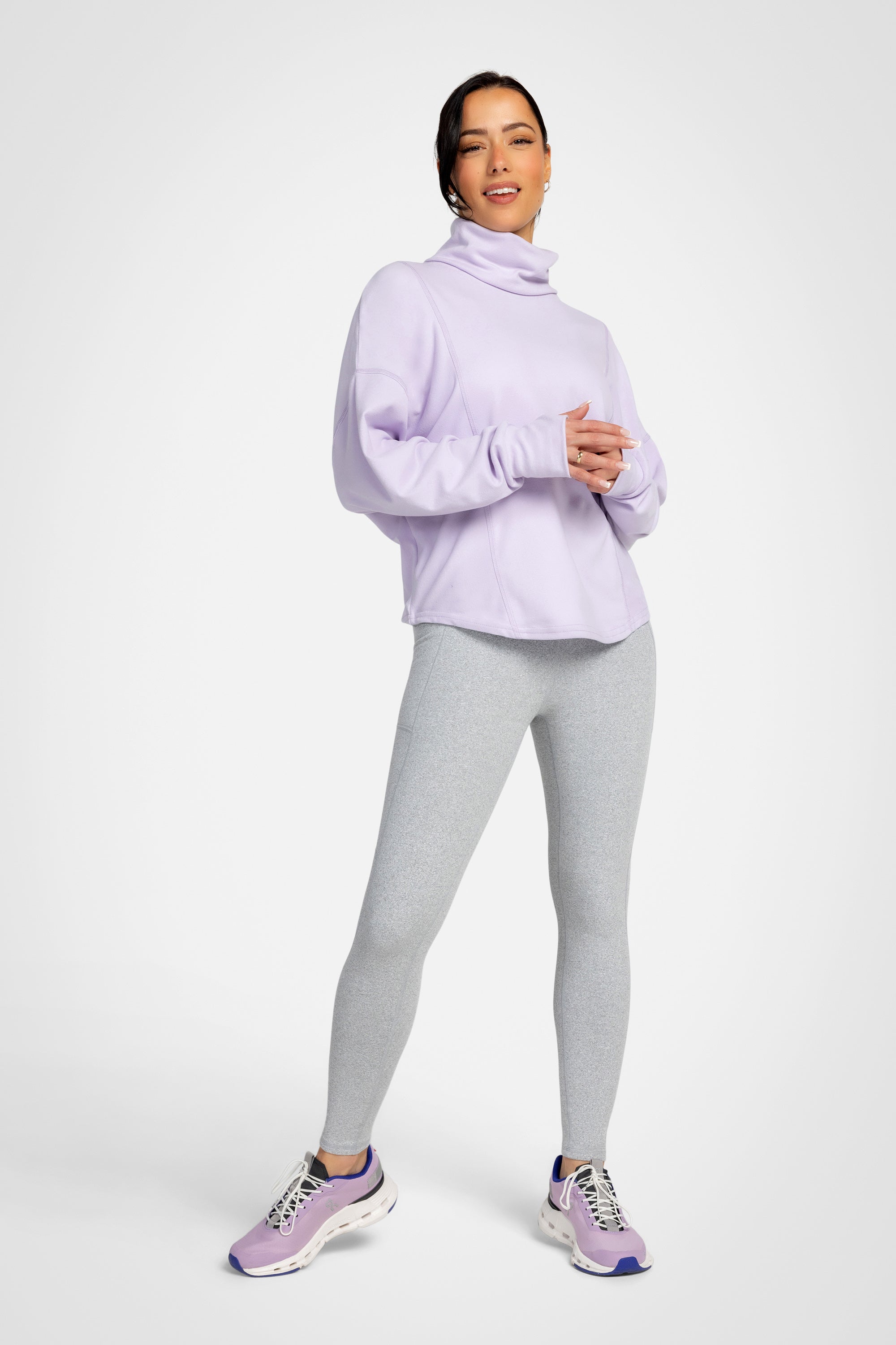 Solace Ribbed Turtleneck Top