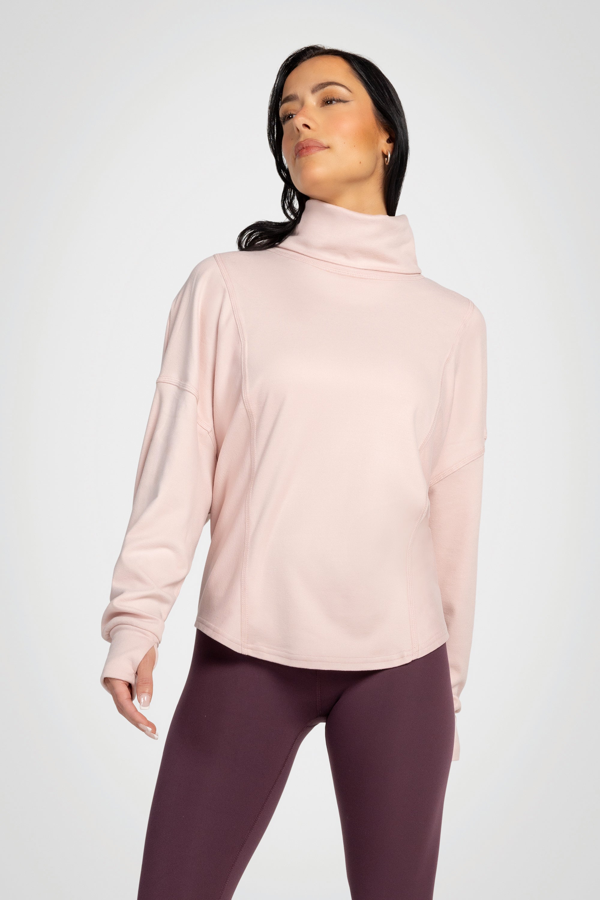 Solace Ribbed Turtleneck Top