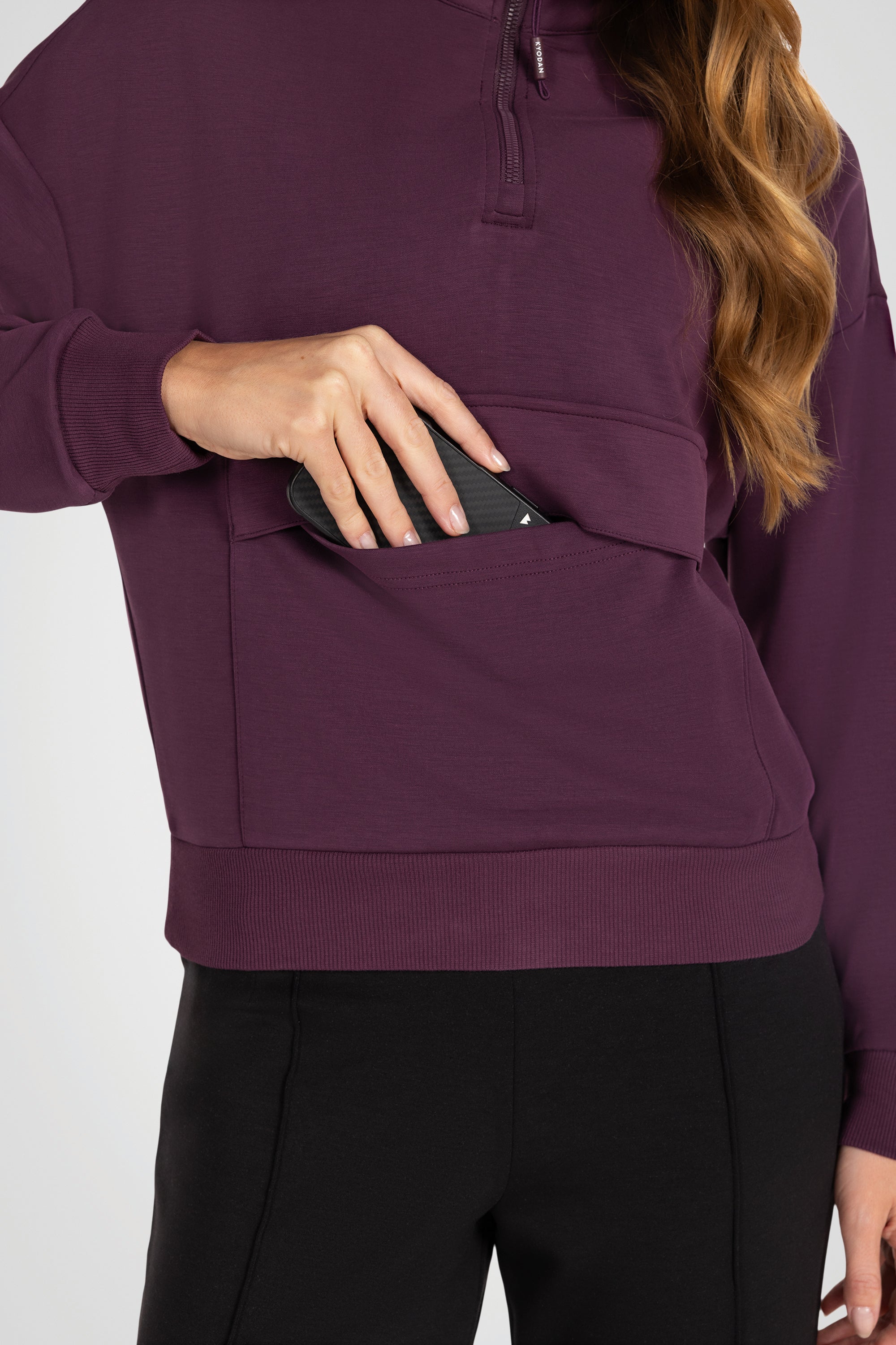 Sanded Modal Mock Neck Pullover