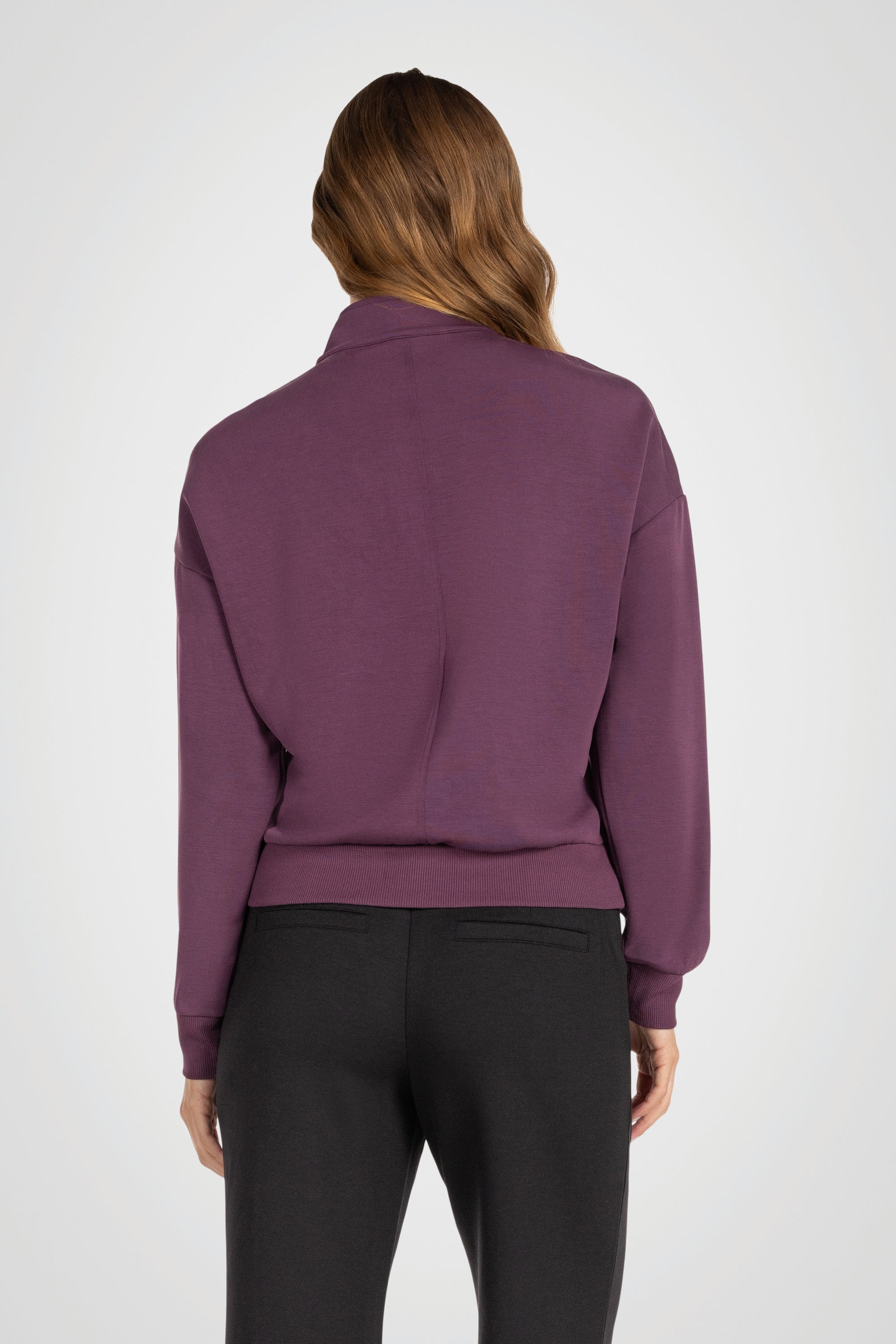 Sanded Modal Mock Neck Pullover