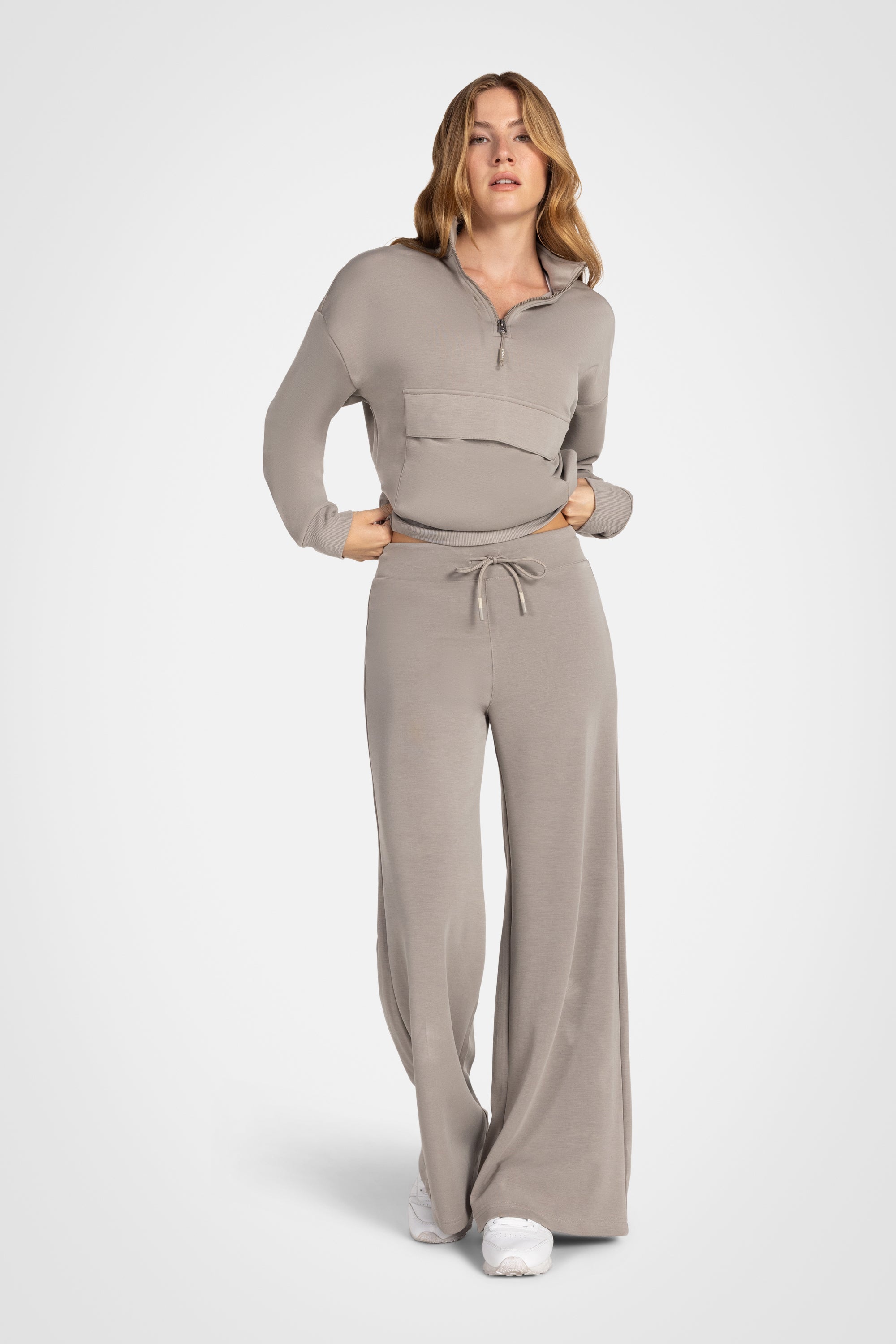 Sanded Modal Mock Neck Pullover