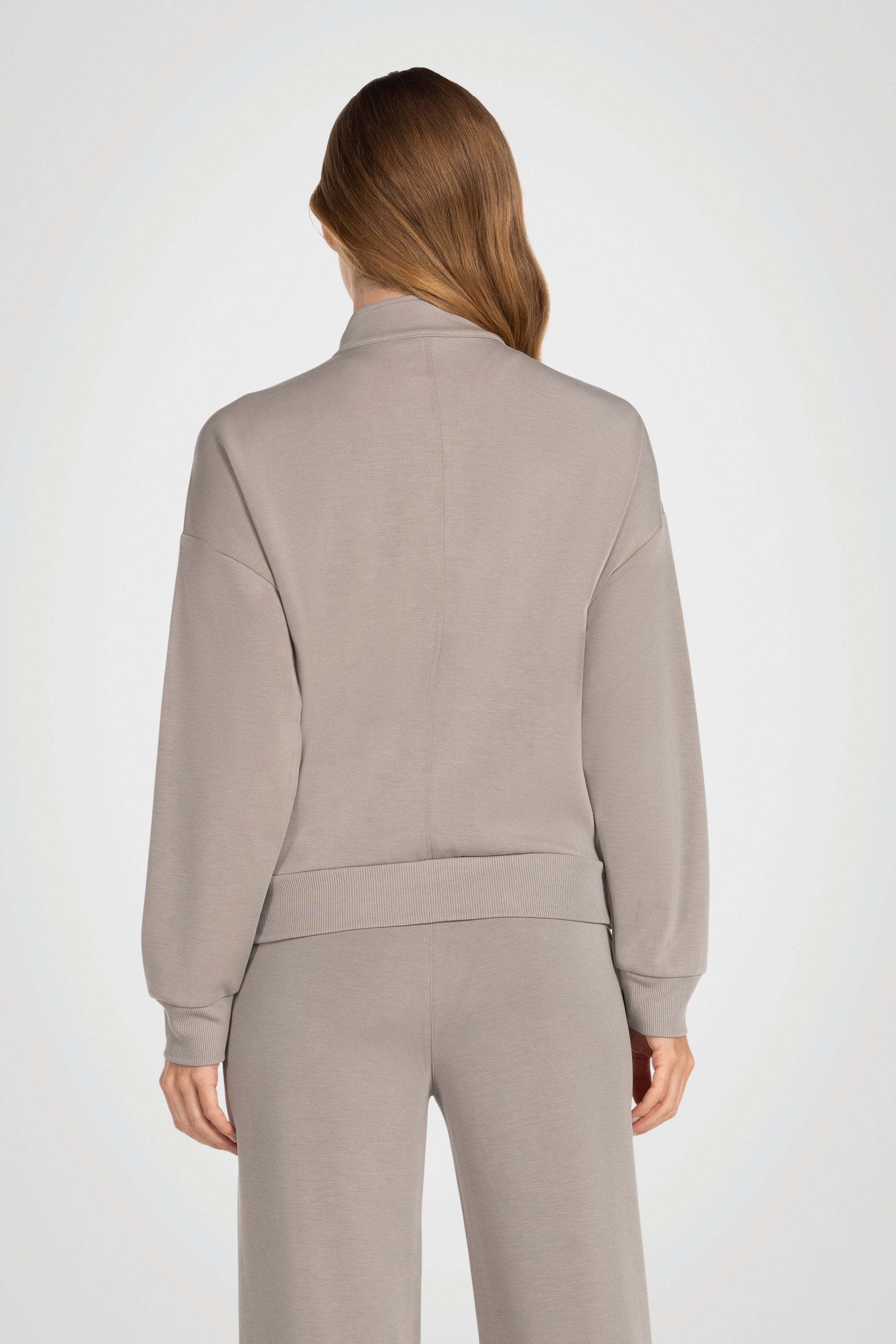 Sanded Modal Mock Neck Pullover