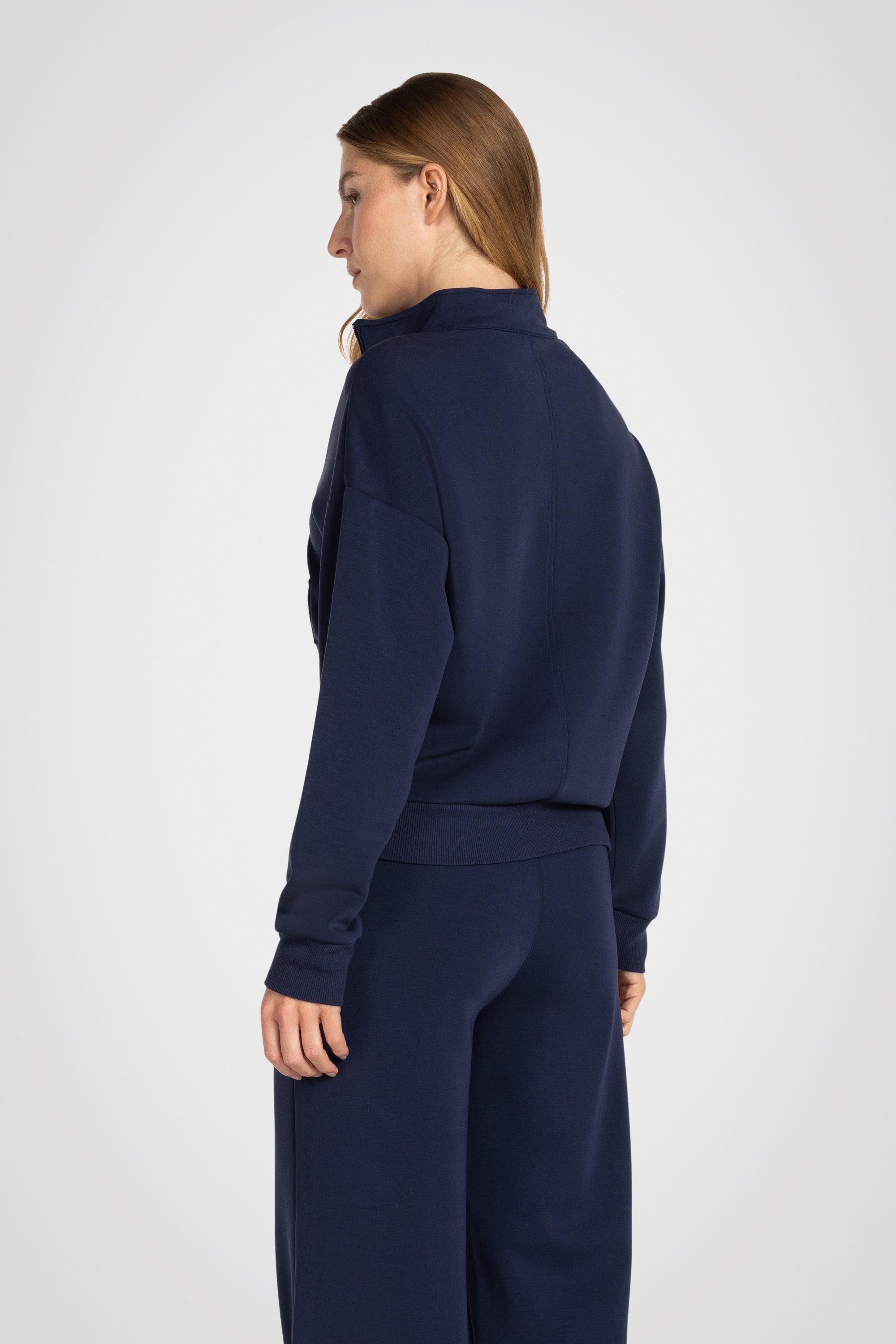 Sanded Modal Mock Neck Pullover
