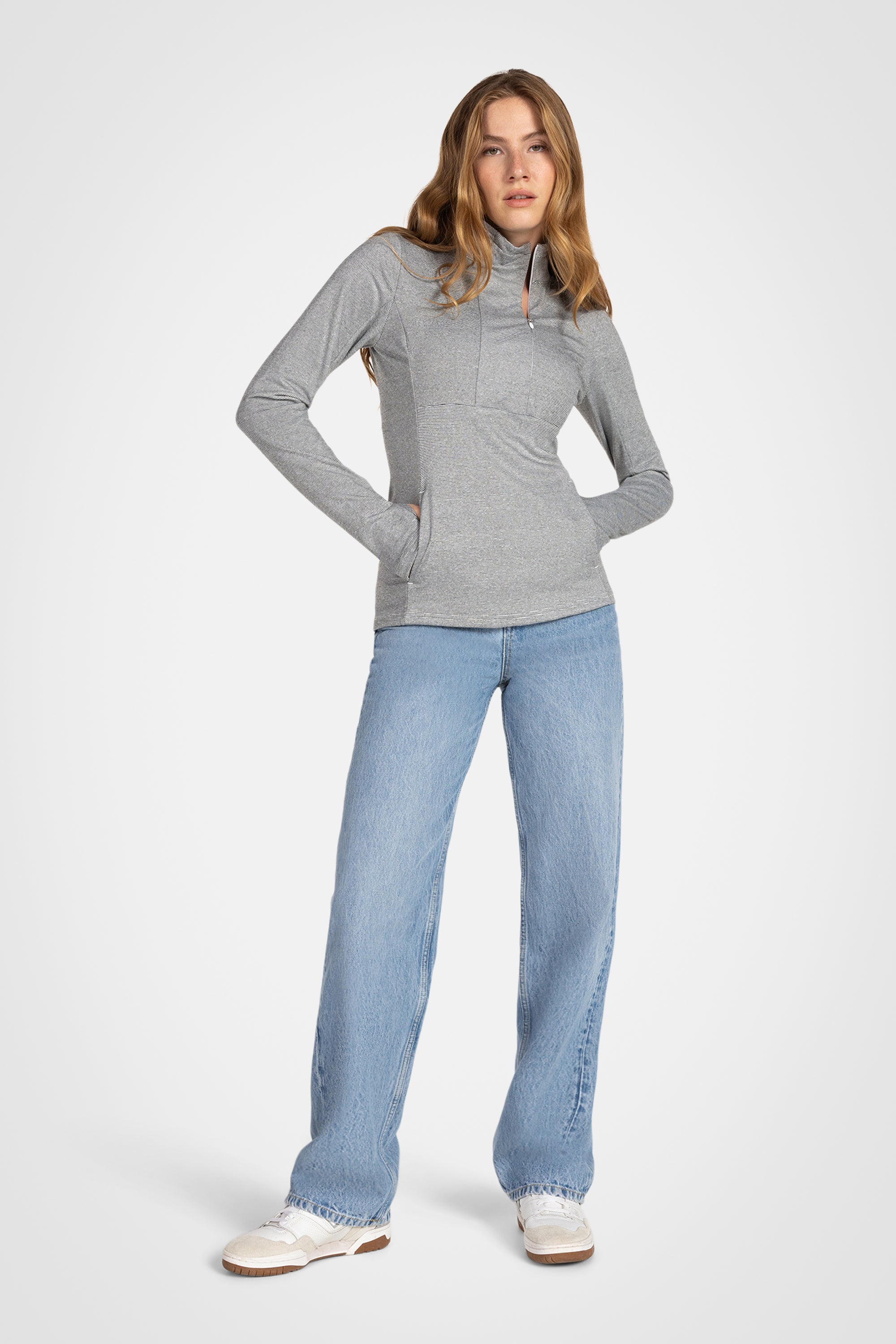 Stealth Zip Mock Top