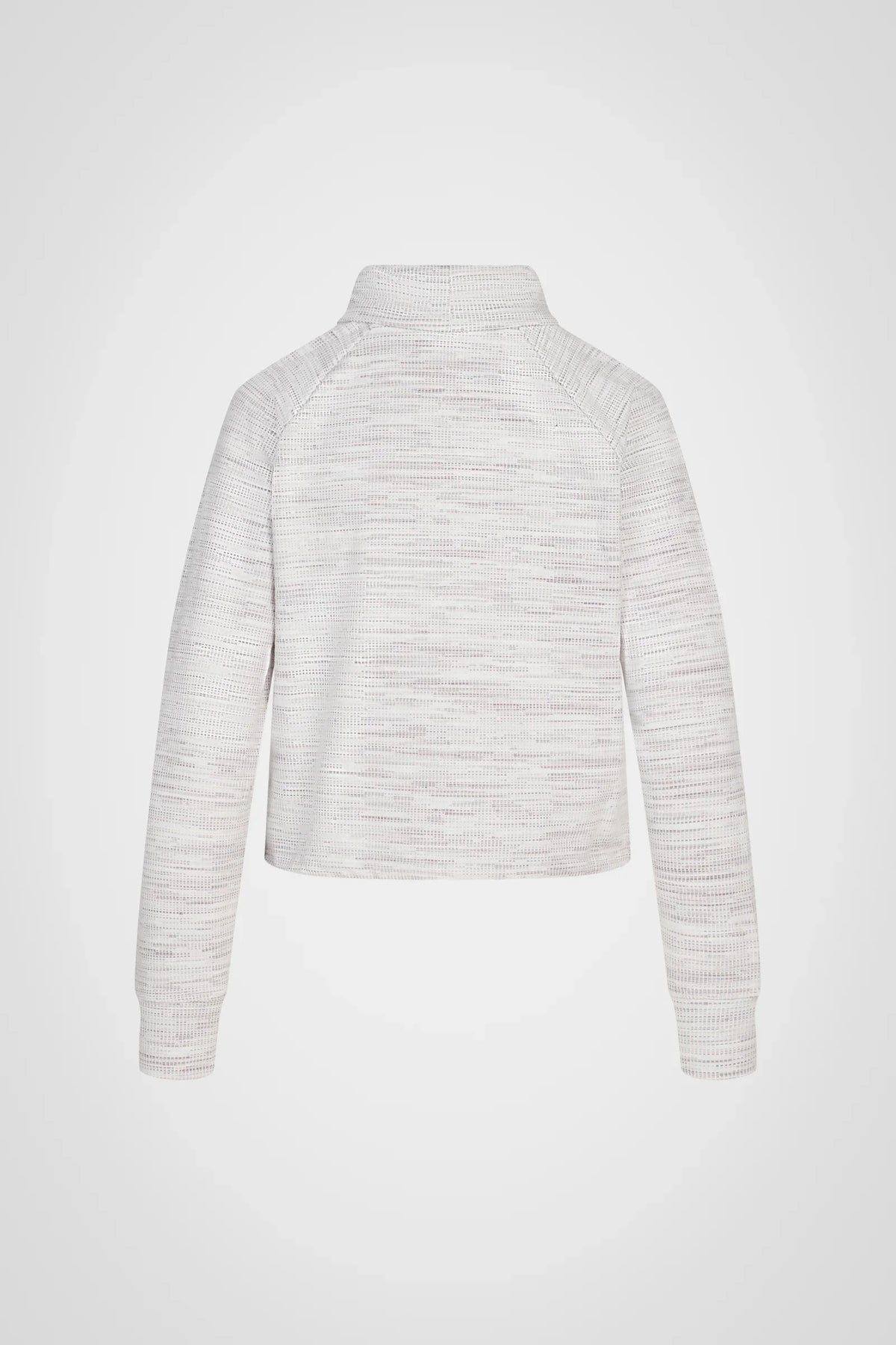 Cloud Jacquard Funnel Neck Pullover