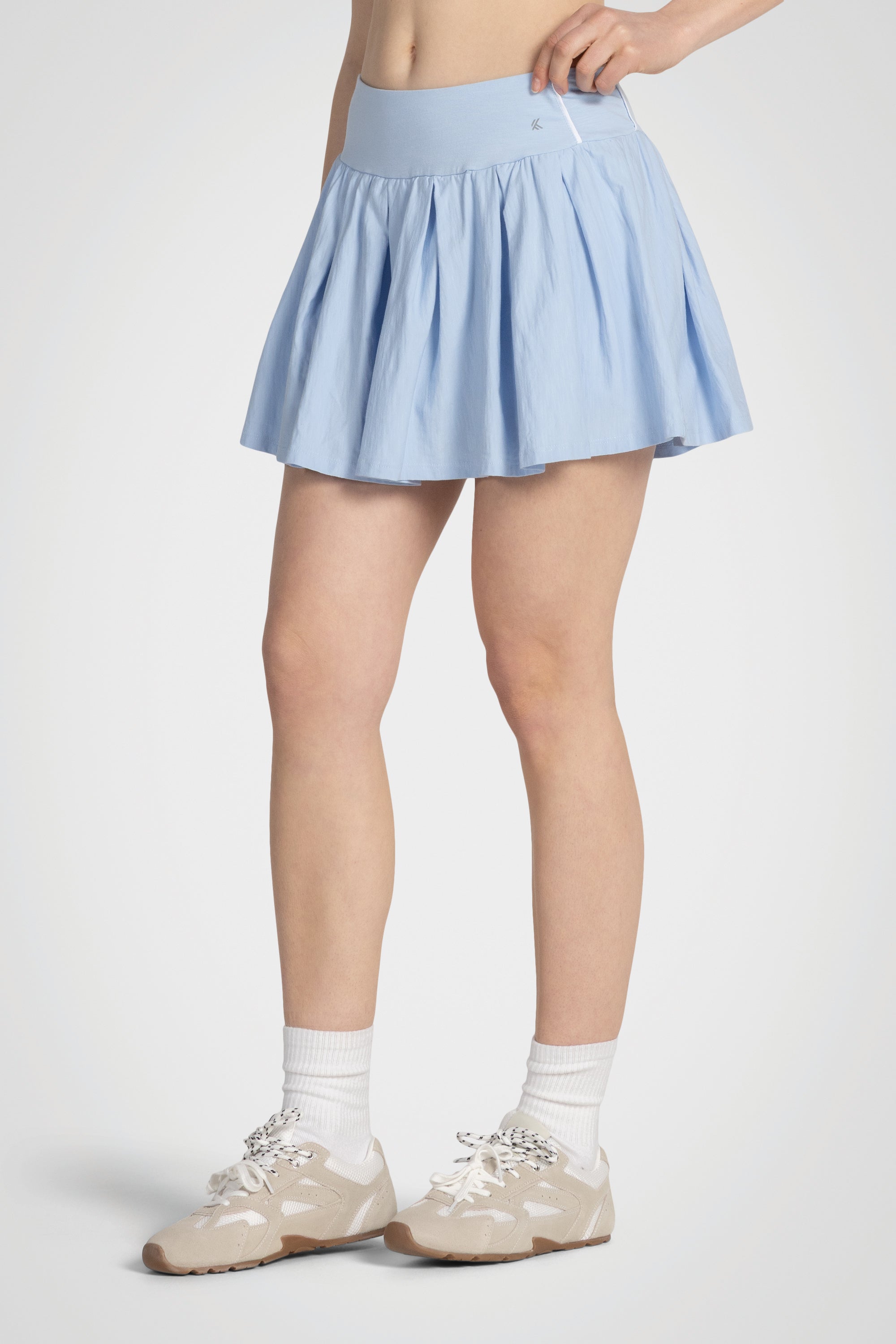 AeroLine Cotton Slub Pleated Skort