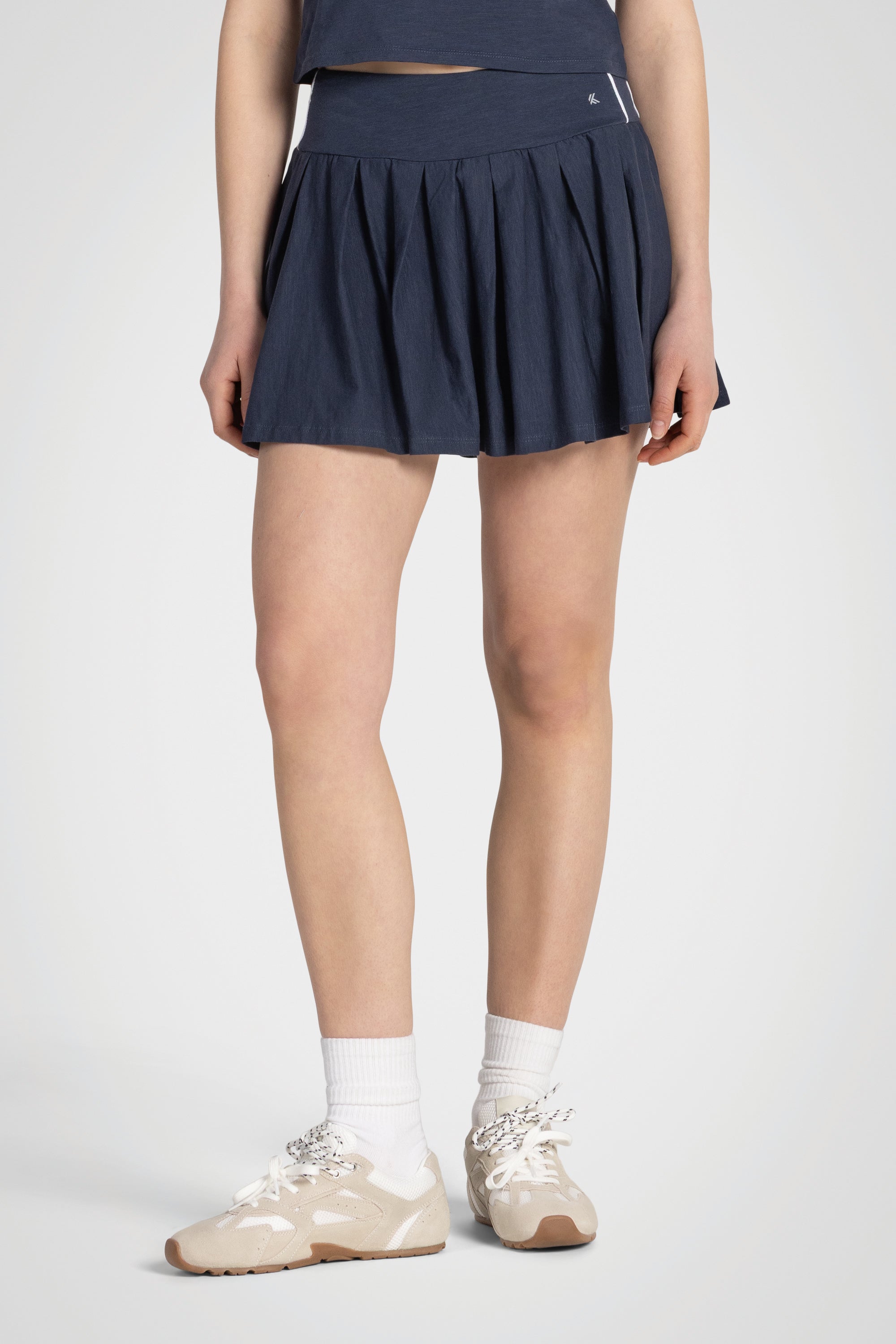 AeroLine Cotton Slub Pleated Skort
