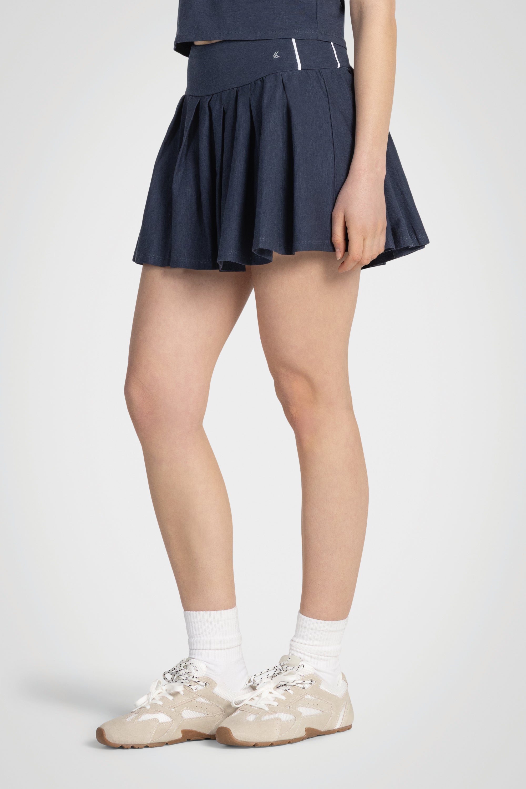 AeroLine Cotton Slub Pleated Skort