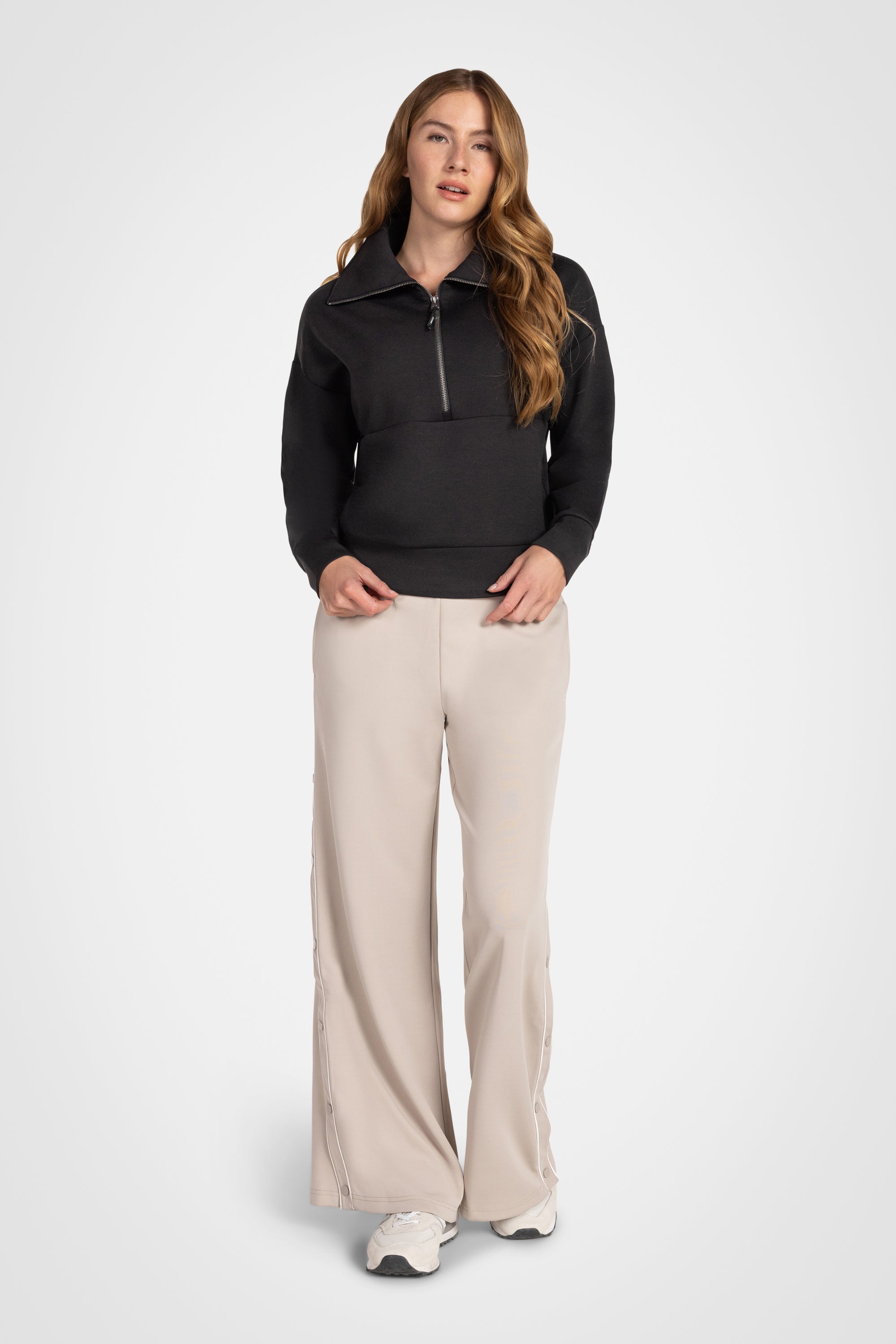 Deauville Half-Zip Mock Pullover