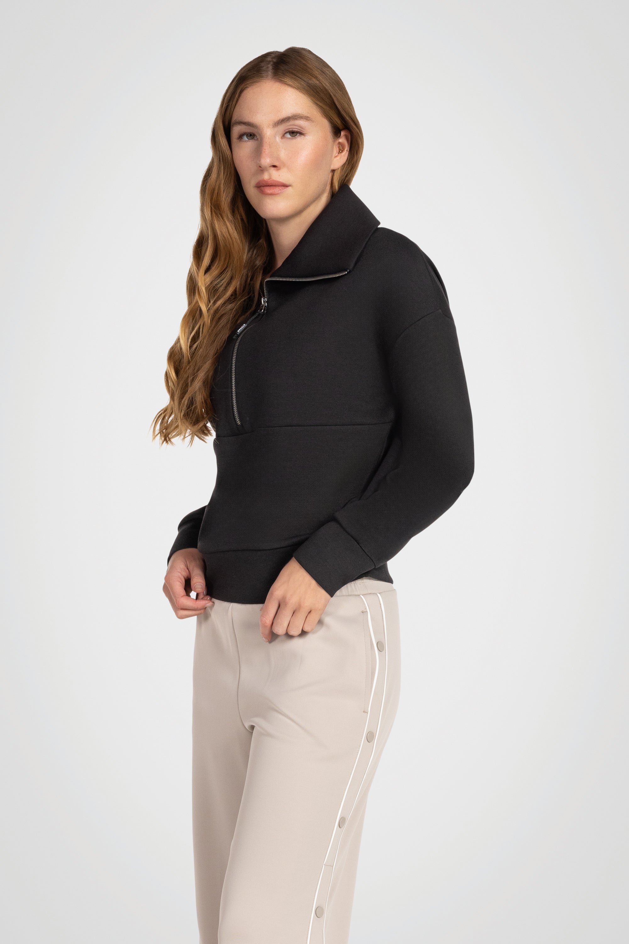 Deauville Half-Zip Mock Pullover