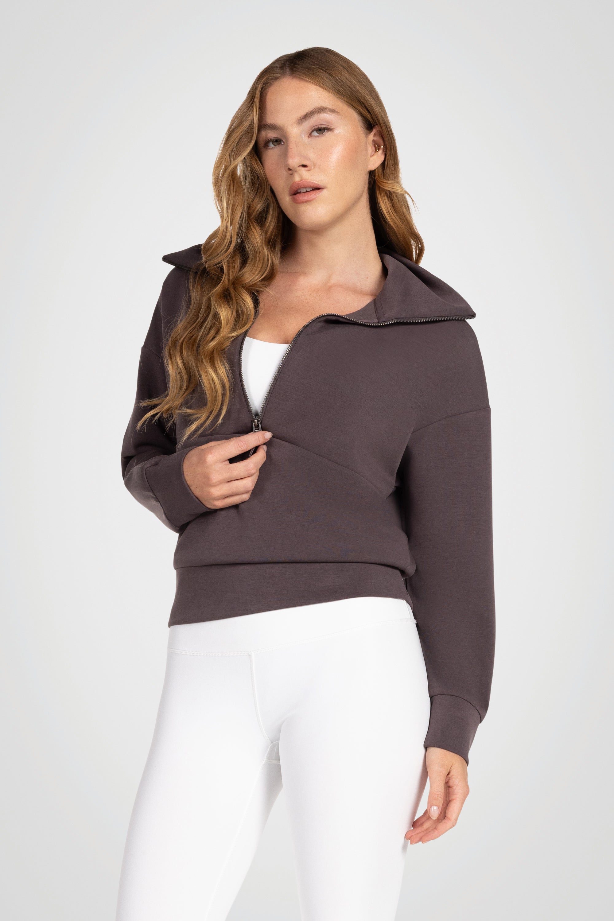 Truffle Half-Zip Mock Pullover