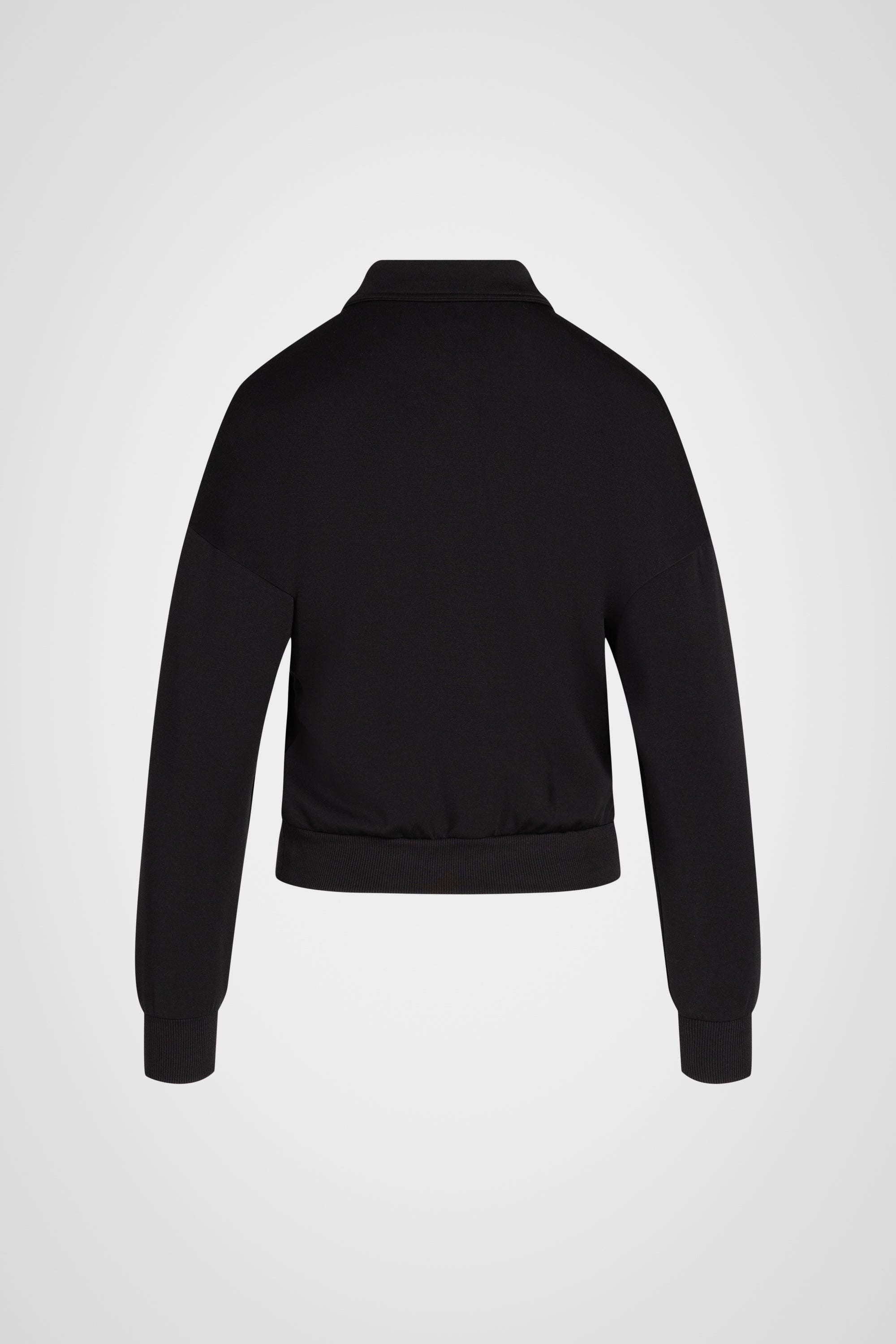 Riviera Cropped Zip Collar Top