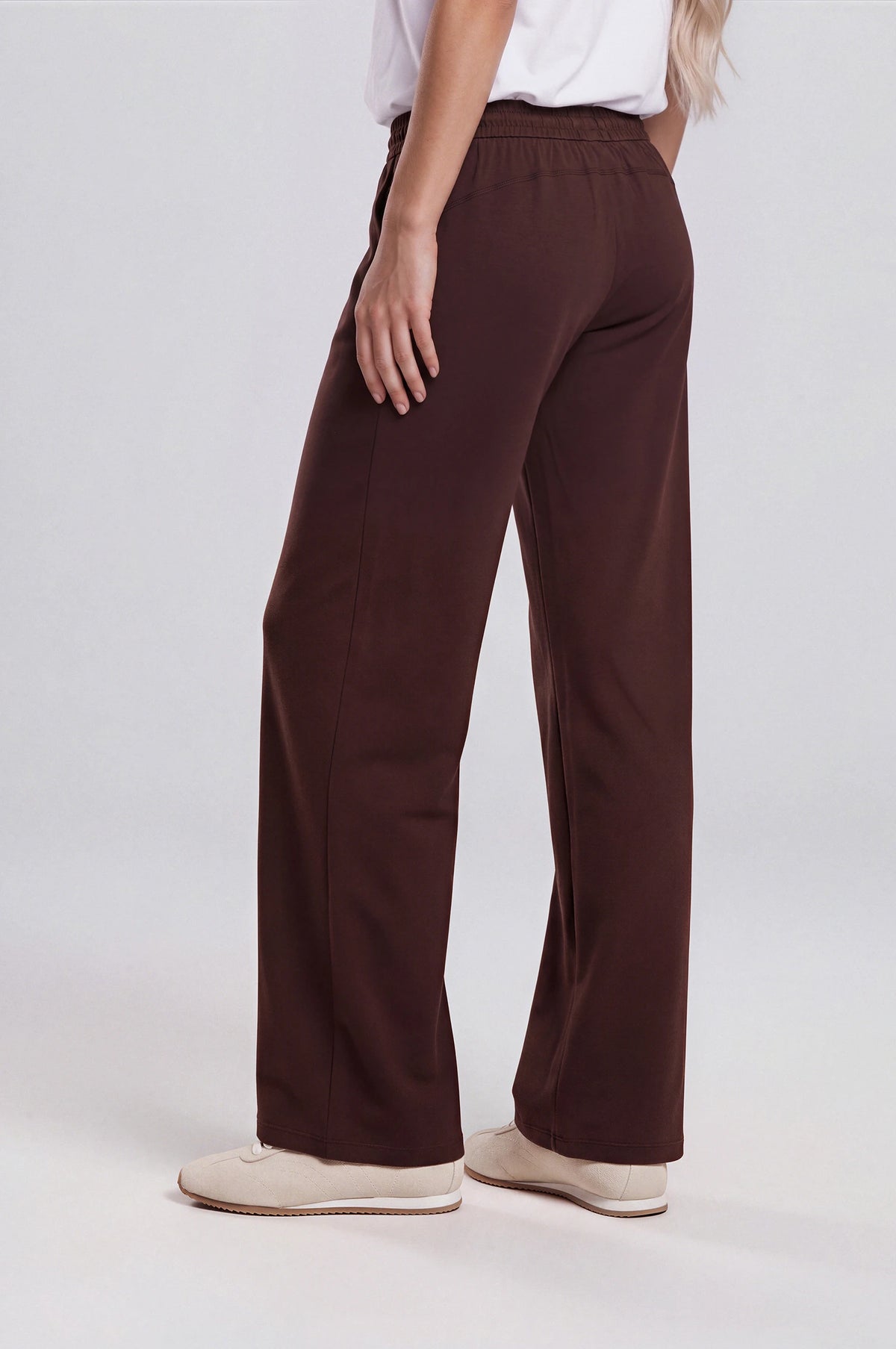 Aerelle Moss Jersey Wide-Leg Pants