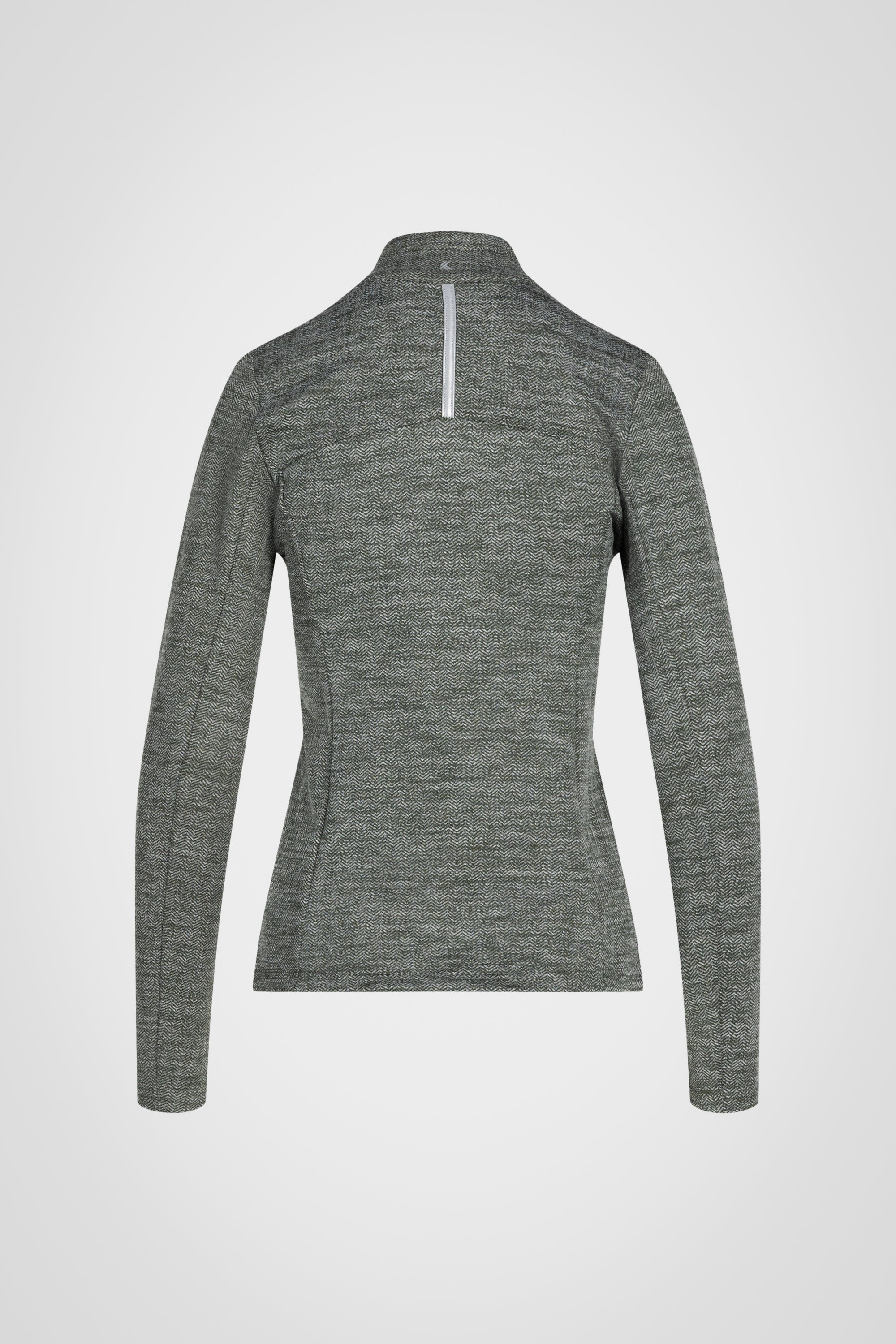 Mock Neck Half-Zip Long Sleeve Top