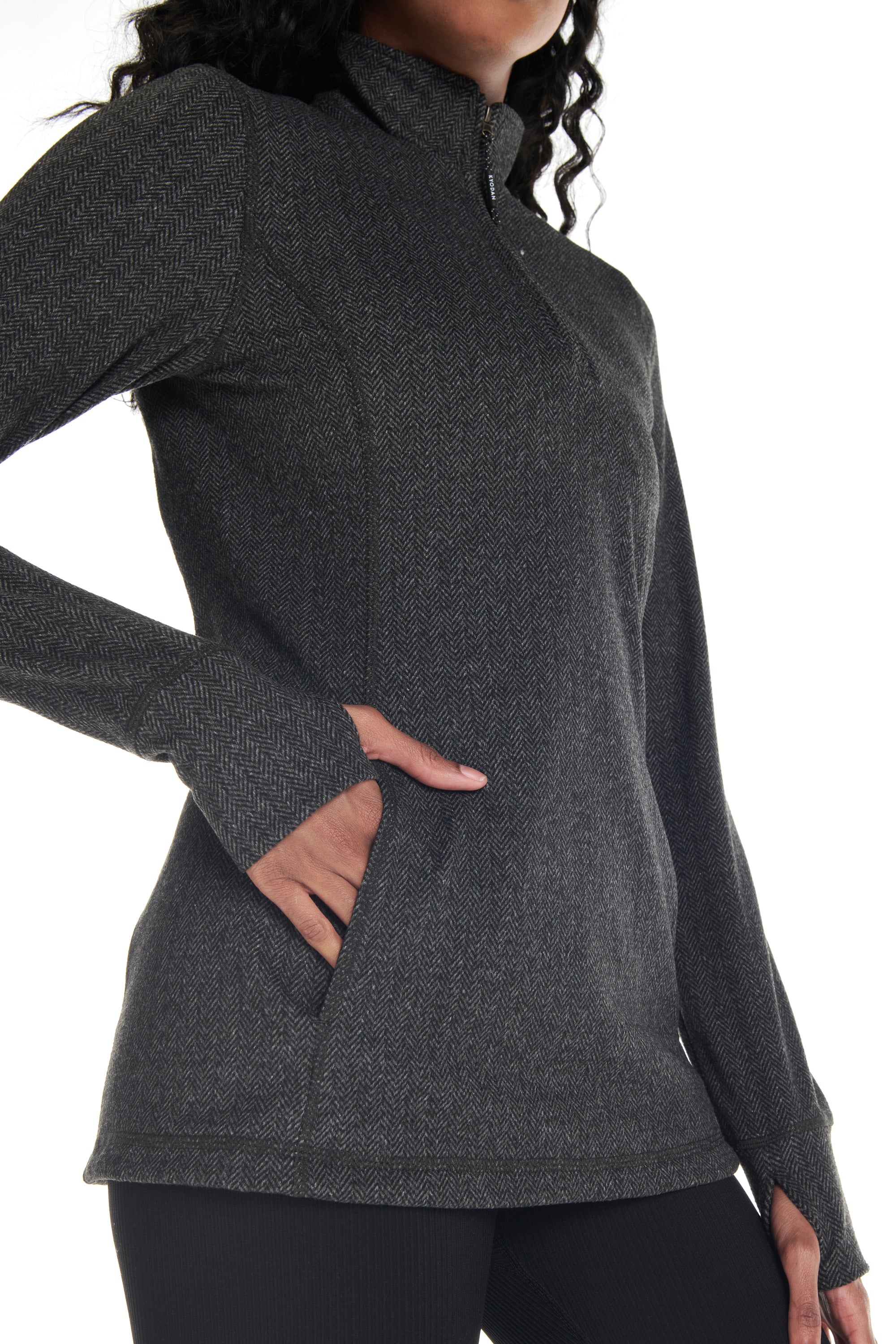 Equinox 1/4 Zip Double Brushed Jacquard Sweater