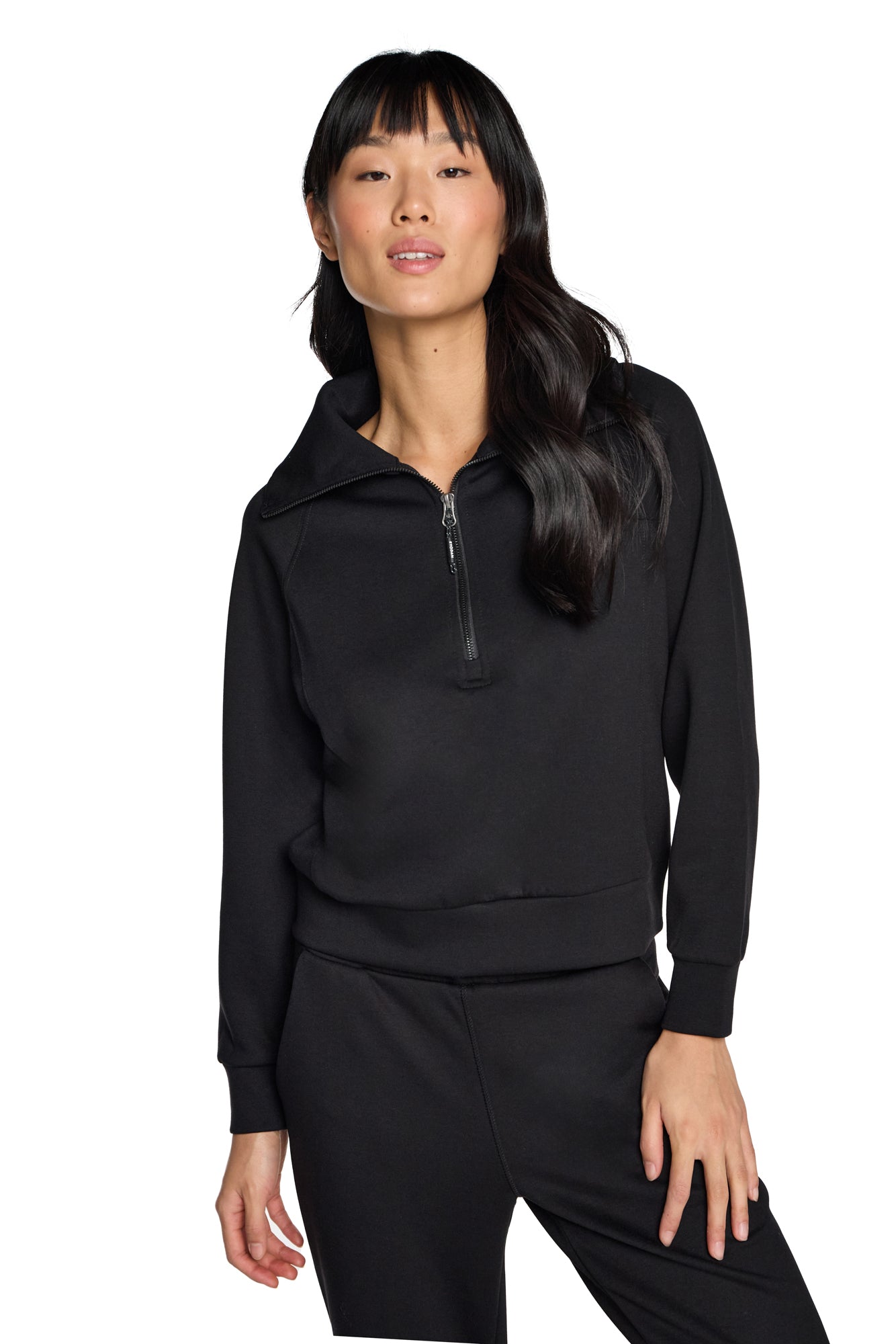 Kaia Funnel Neck Half Zip Sweatshirt