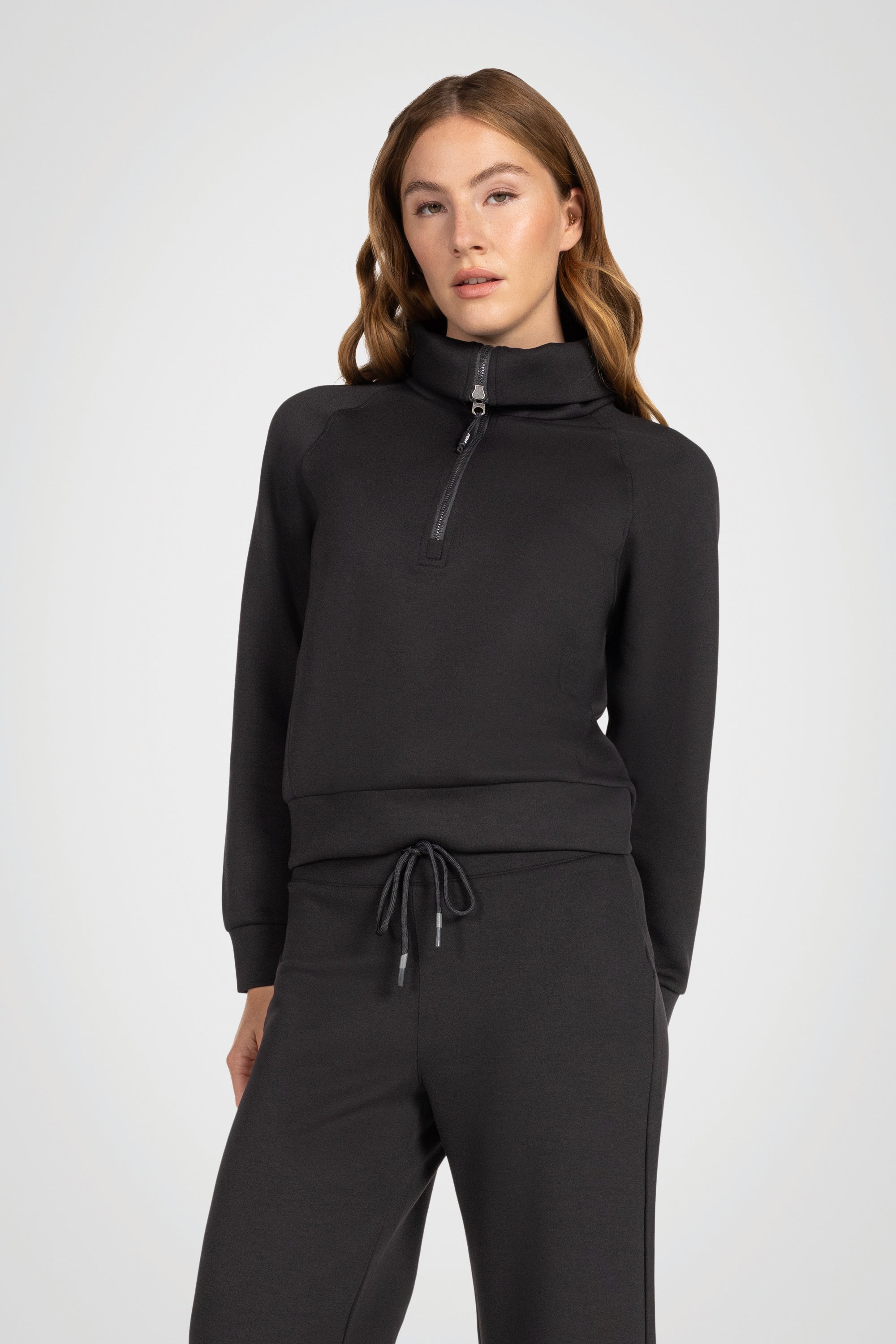 Kaia Funnel Neck Half Zip Sweatshirt
