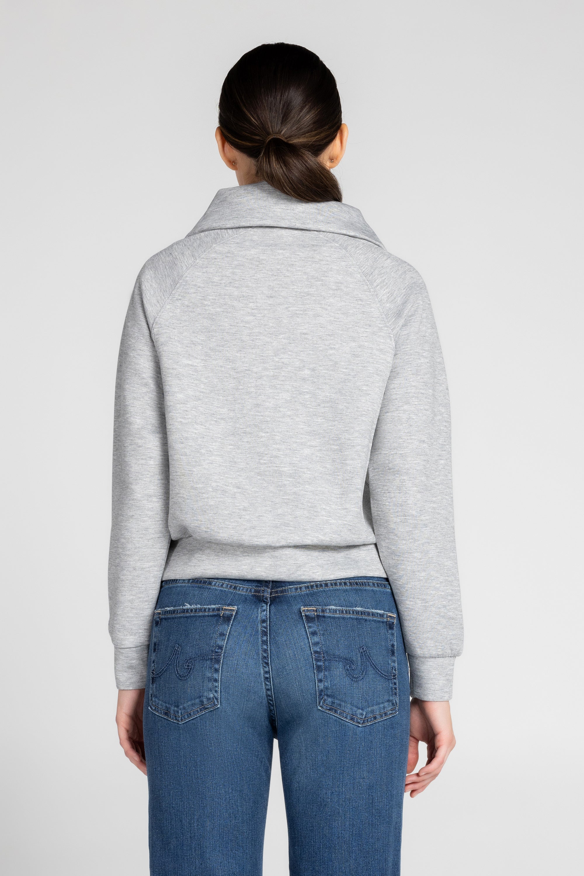Kaia Funnel Neck Half Zip Sweatshirt