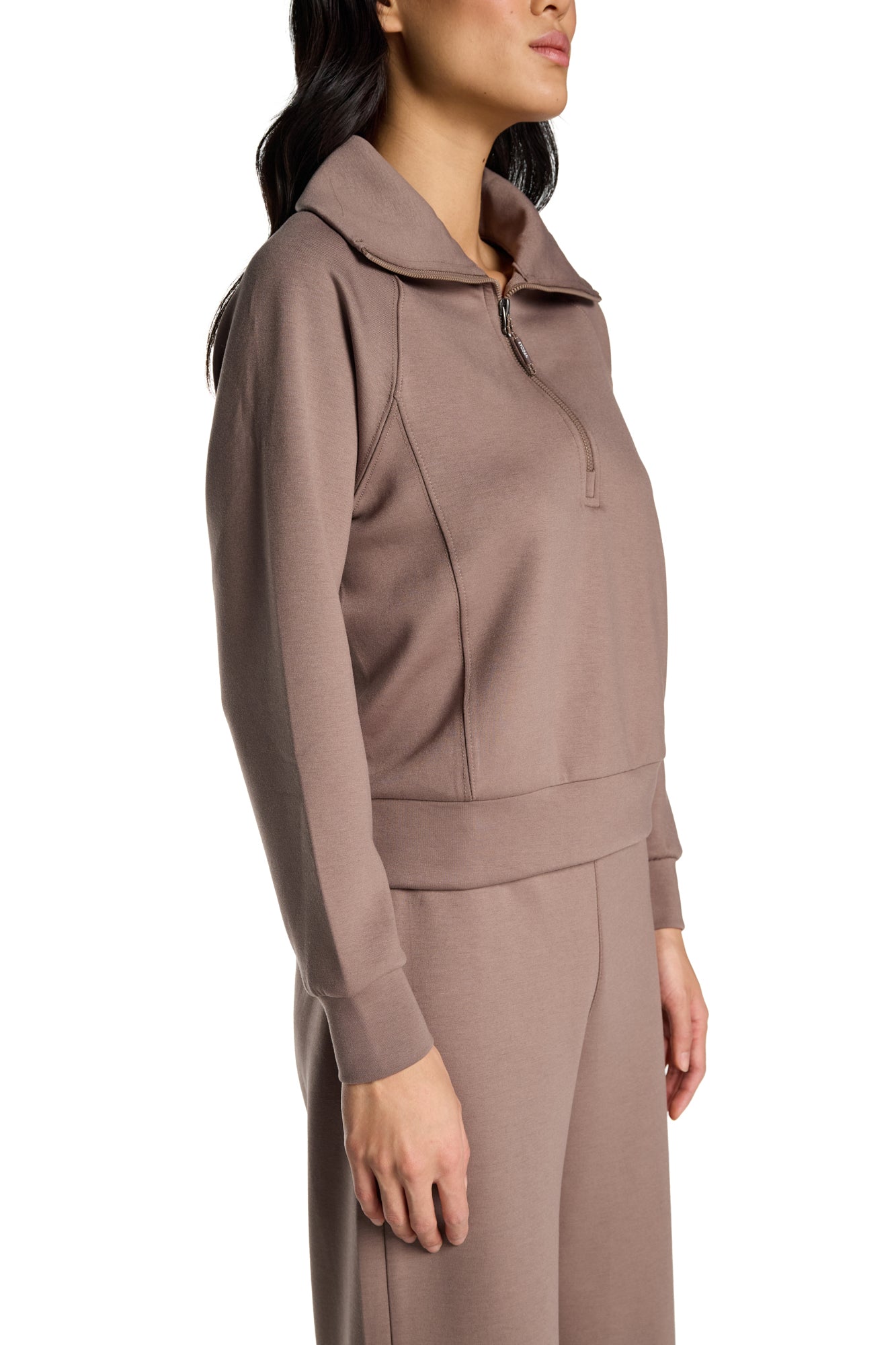 Kaia Funnel Neck Half Zip Sweatshirt