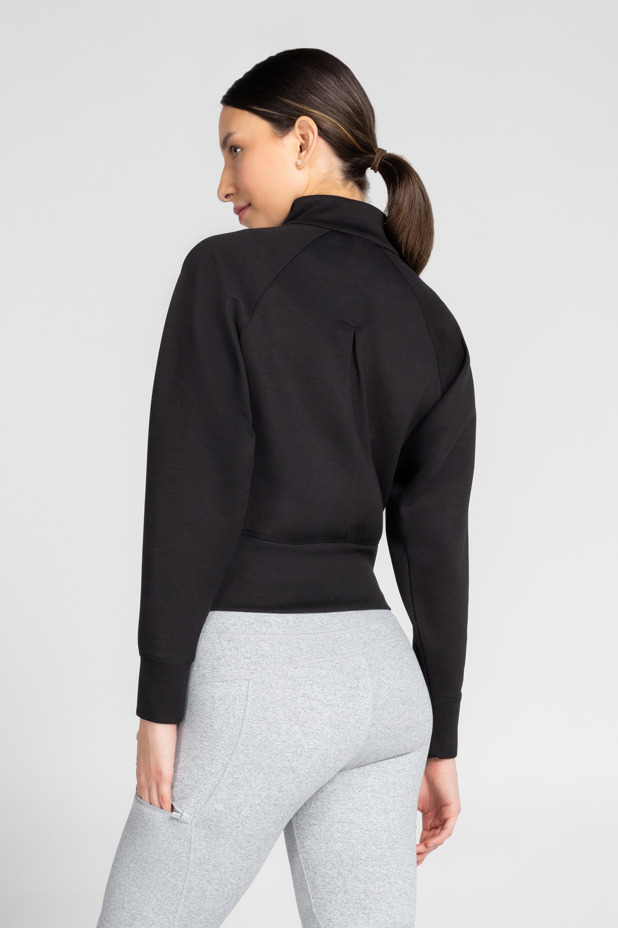 Lorelai Mock Neck Half Zip Sweatshirt