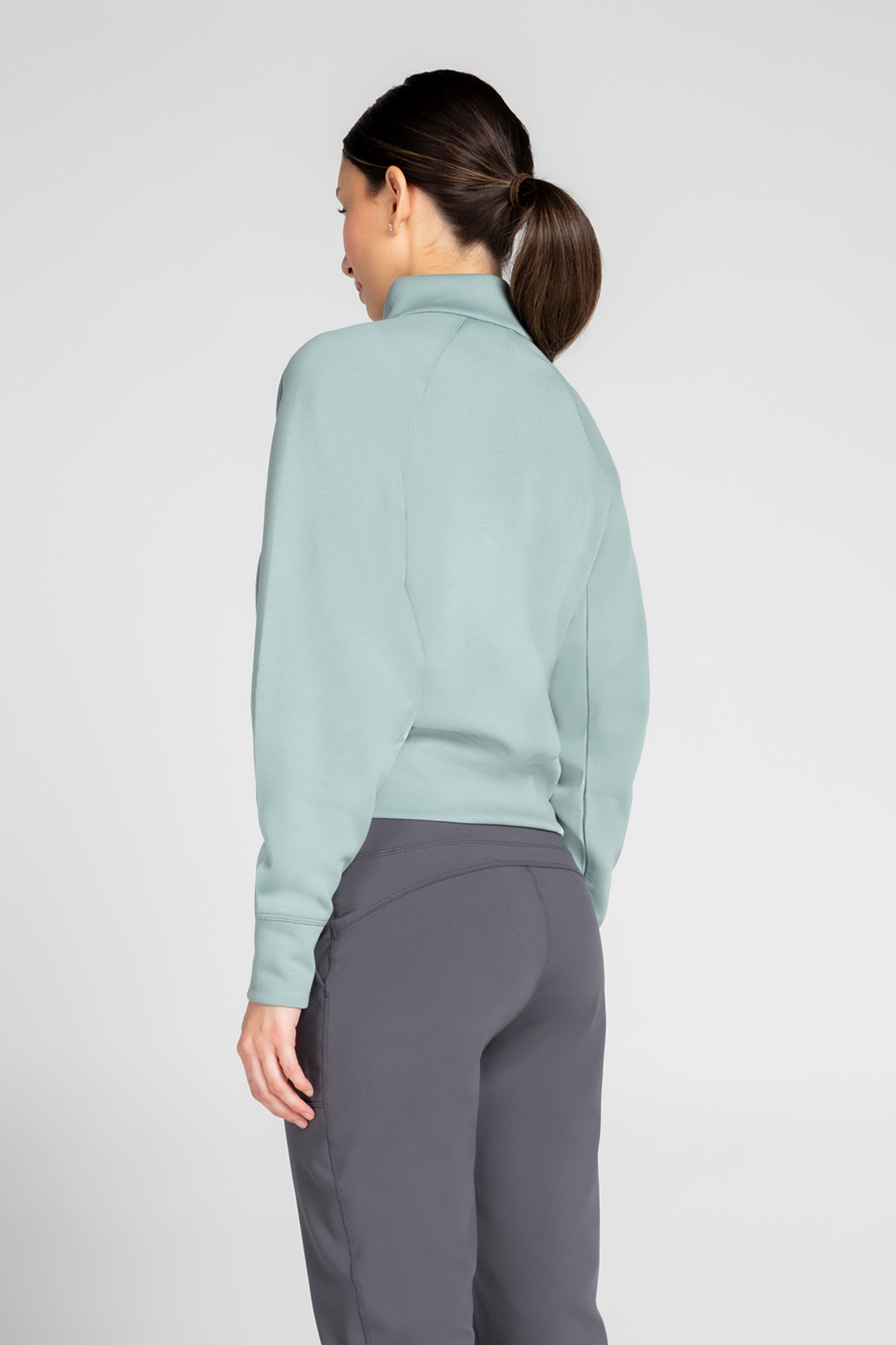 Lorelai Mock Neck Half Zip Sweatshirt