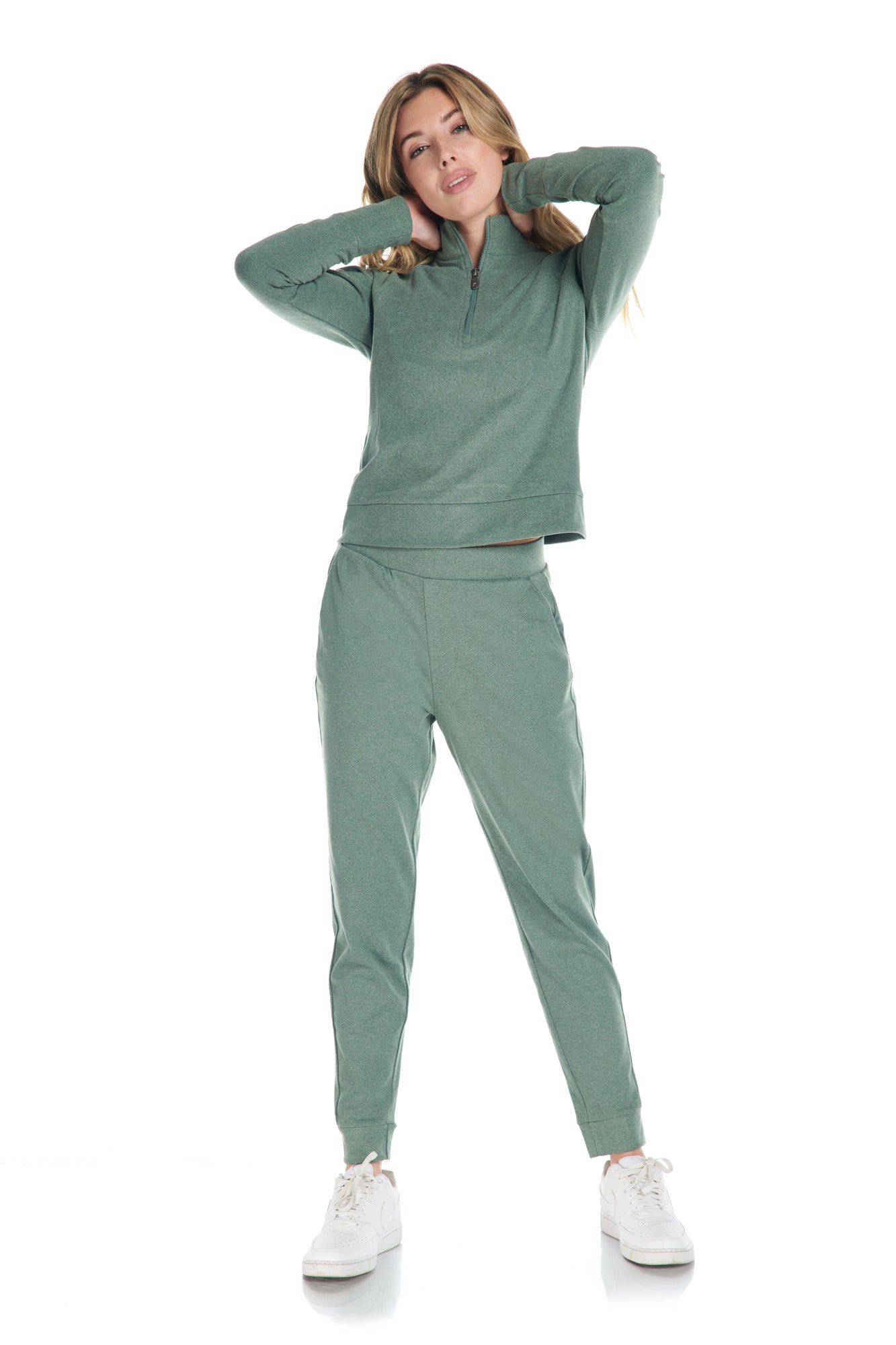 Aspen Velvet Moss Jersey Jogger