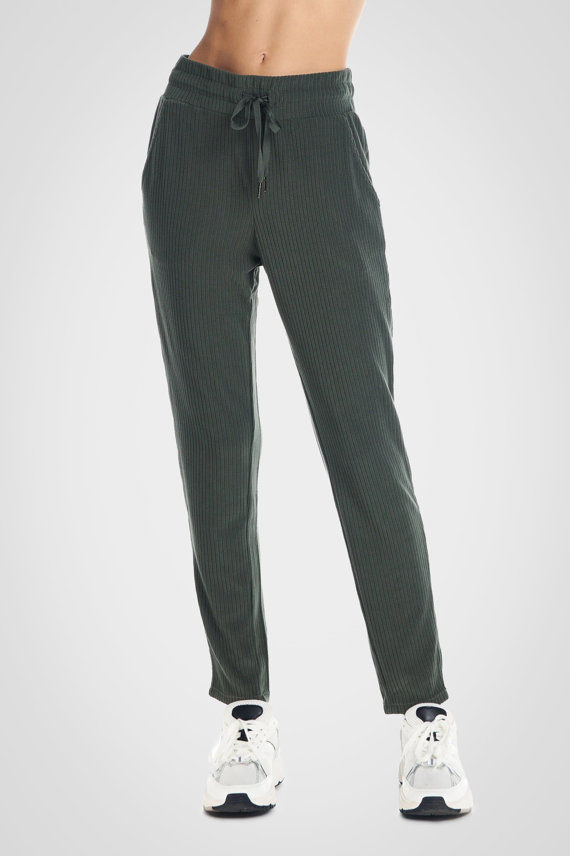 Velour Ribbed Lounge Trouser Jogger