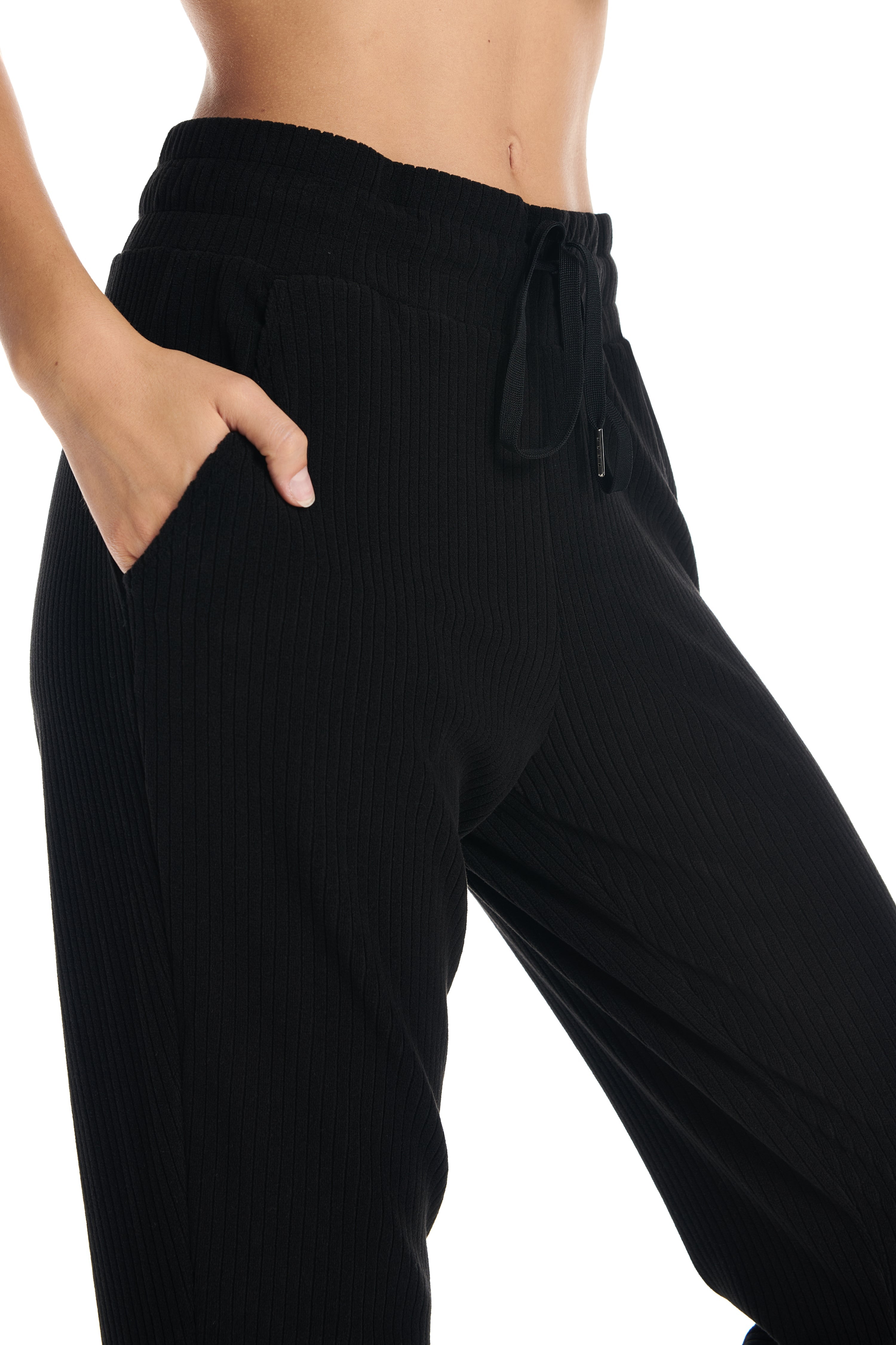 Velour Ribbed Lounge Trouser Jogger