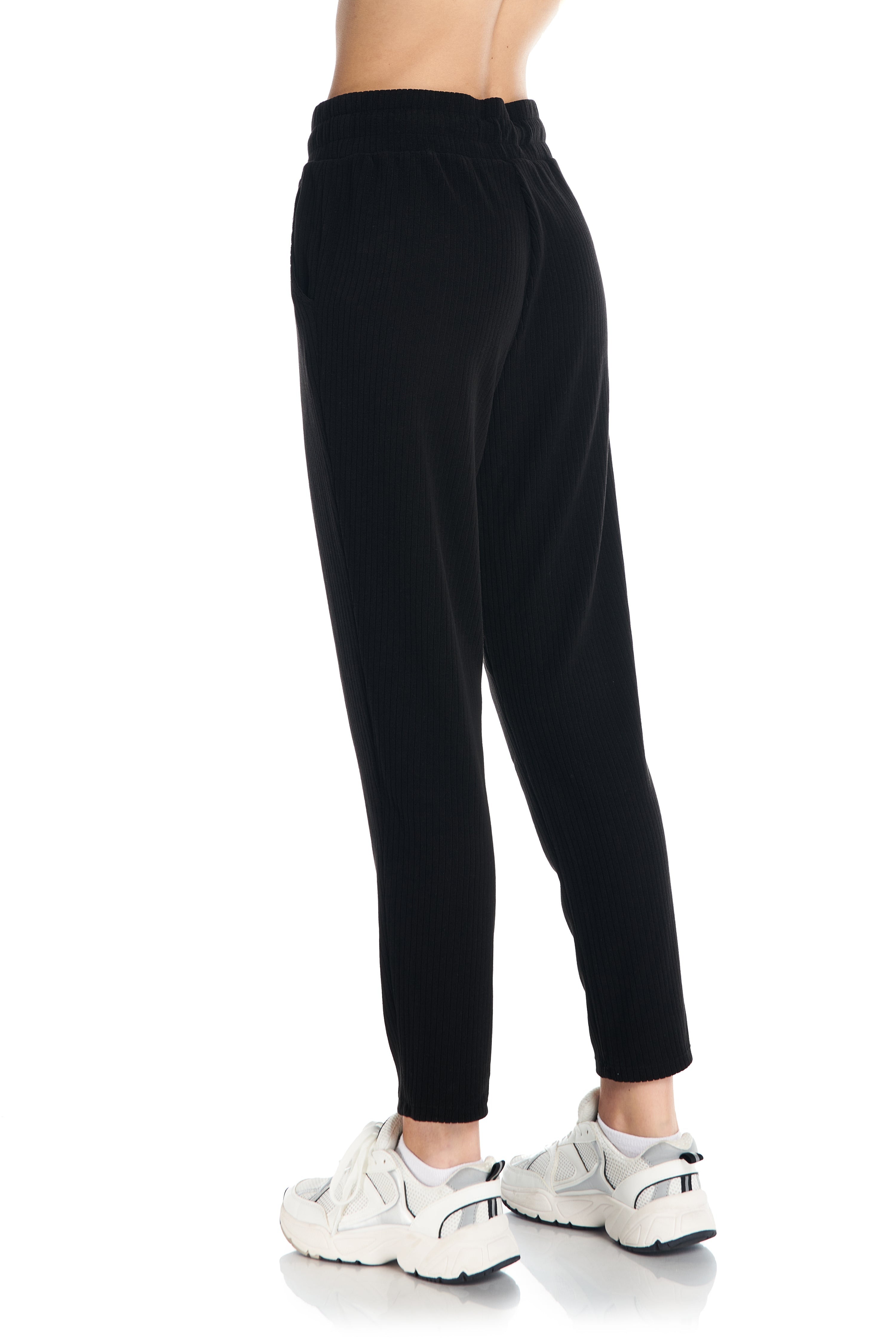 Velour Ribbed Lounge Trouser Jogger