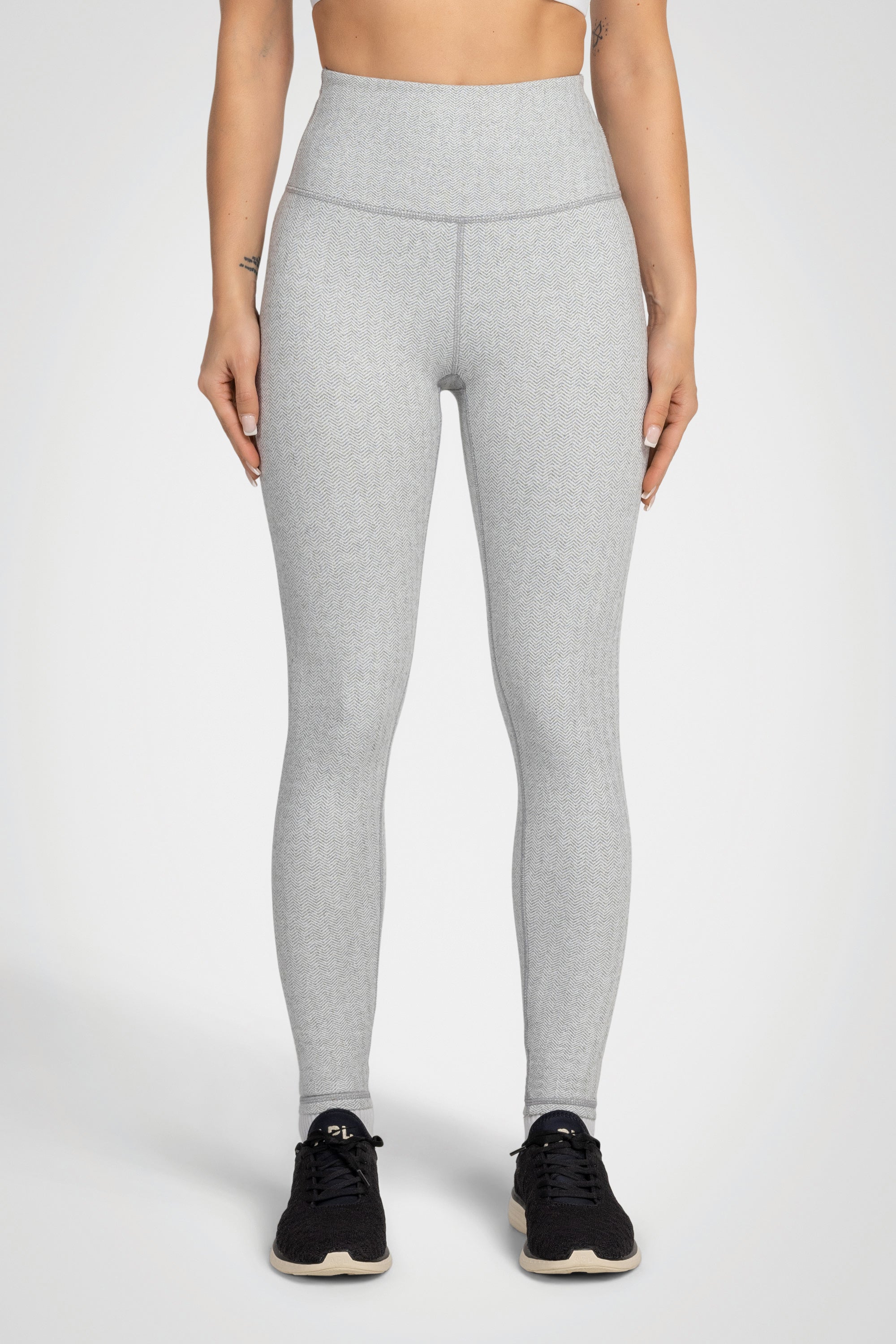 Herringbone Jacquard High-Waist Legging – 27”