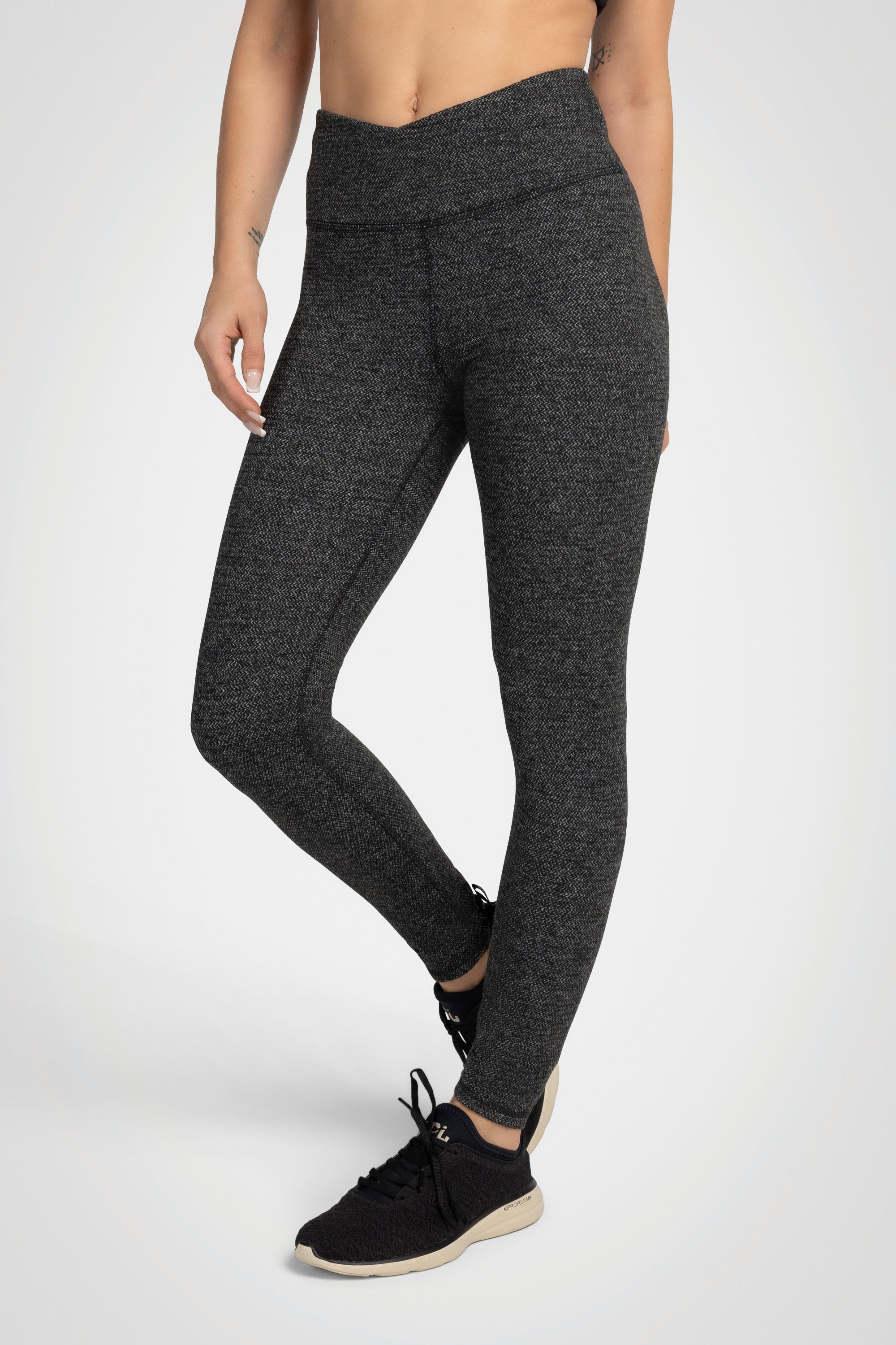 Zig-Zag Jacquard High-Waist Legging – 25”