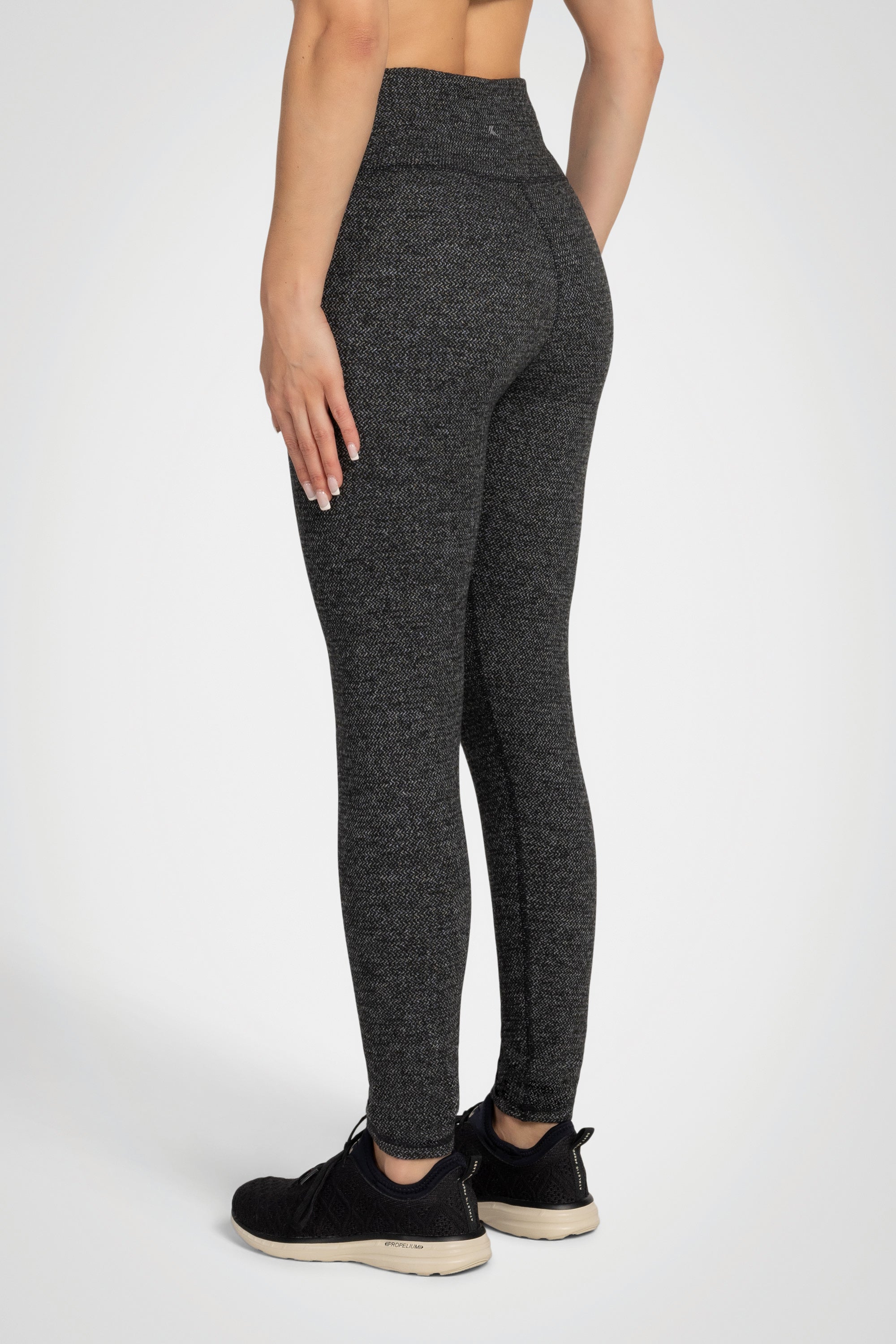 Zig-Zag Jacquard High-Waist Legging – 25”