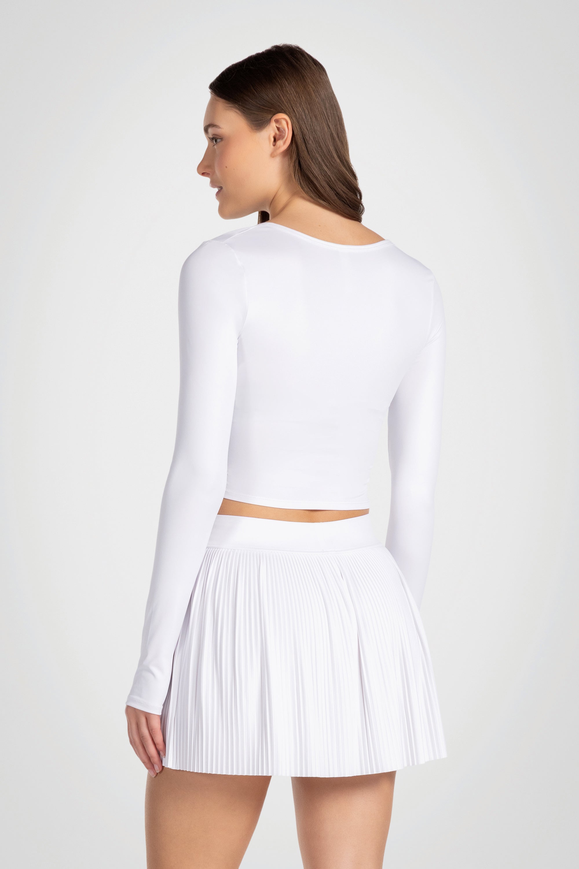 Softgather V-Neck Long Sleeve Top